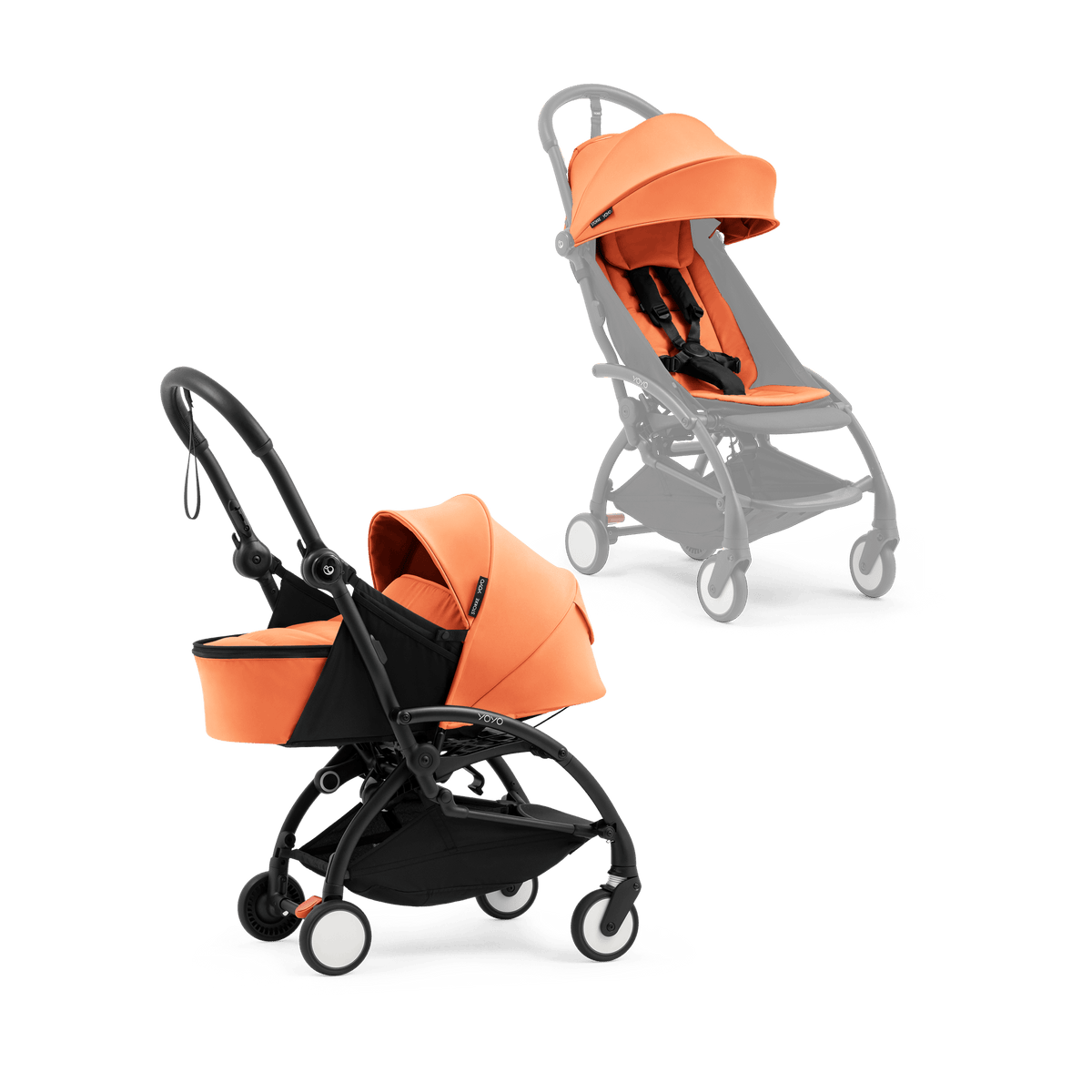 Stokke YOYO 5 Stroller with Newborn Pack in Peach Pushchairs & Buggies 24077-PEA 7040357152048