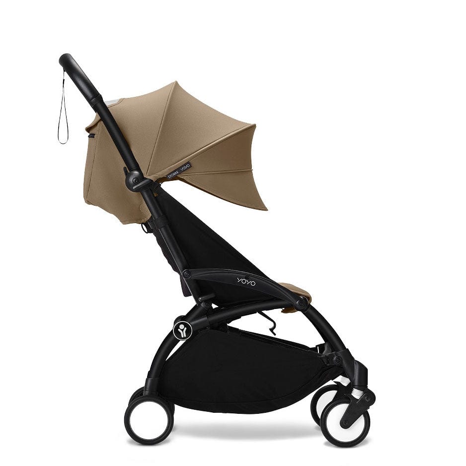 Stokke® YOYO³ 6M+ Stroller Black Frame - Toffee Pushchairs & Buggies 16491-6MO-TOF 7040356474073