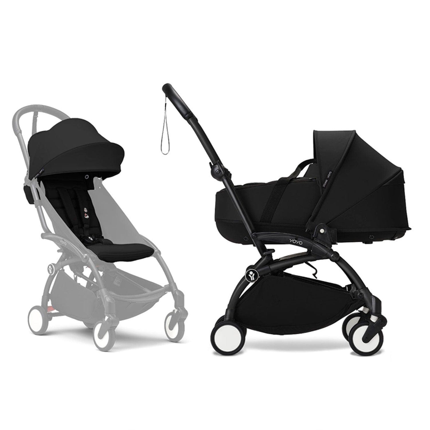 Stokke® YOYO³ Complete Pram - Black/Black Pushchairs & Buggies 16448-PRA-BLA 7040356474035