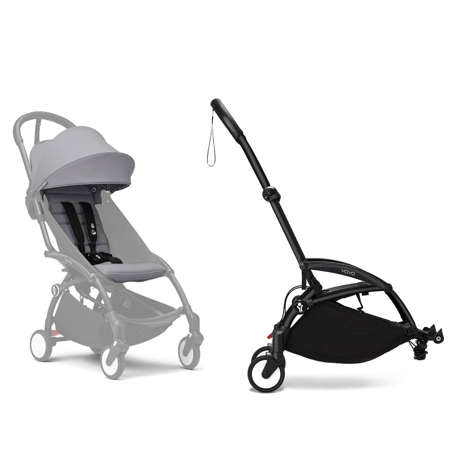 Stokke® YOYO³ Connect & 6M+ Colour Pack Bundle Black Frame - Stone Pushchairs & Buggies 16437-CON-STO 7040356477029