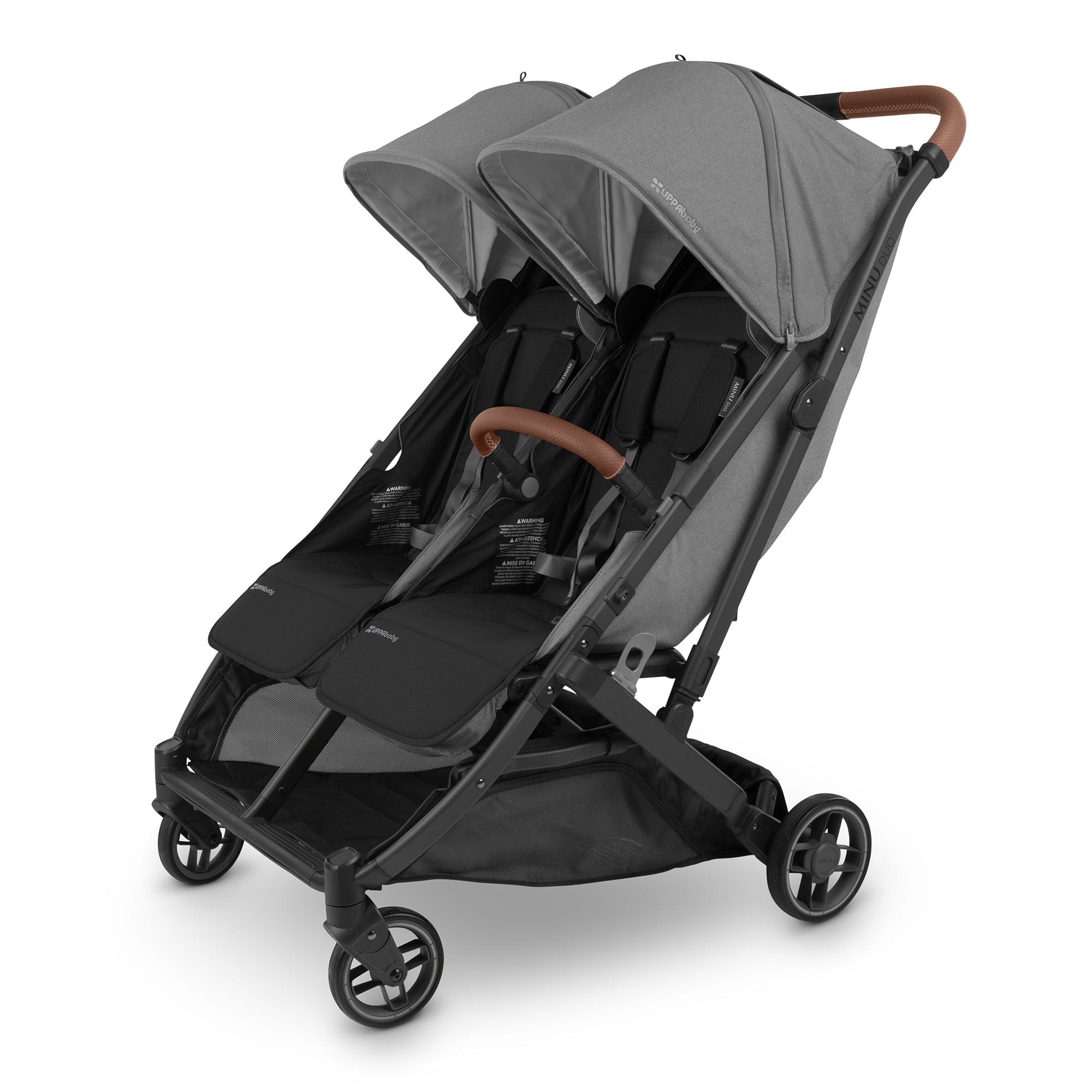 UPPAbaby Minu Duo Stroller & Bumper Bar Bundle in Greyson Double & Twin Prams