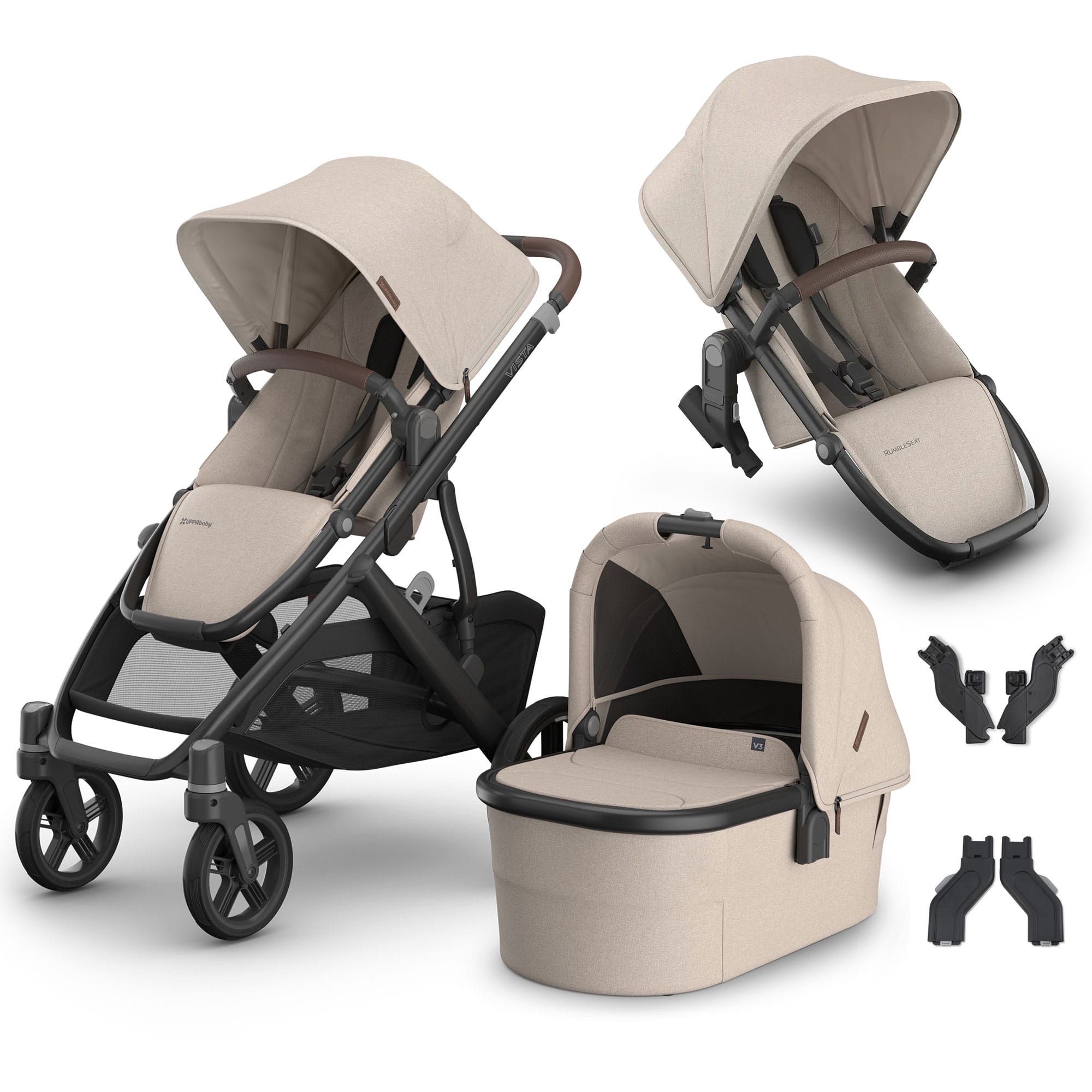 Uppababy Vista V3 Duo Pram in Ada Double & Twin Prams VIS-DUO-ADA 0810177718475