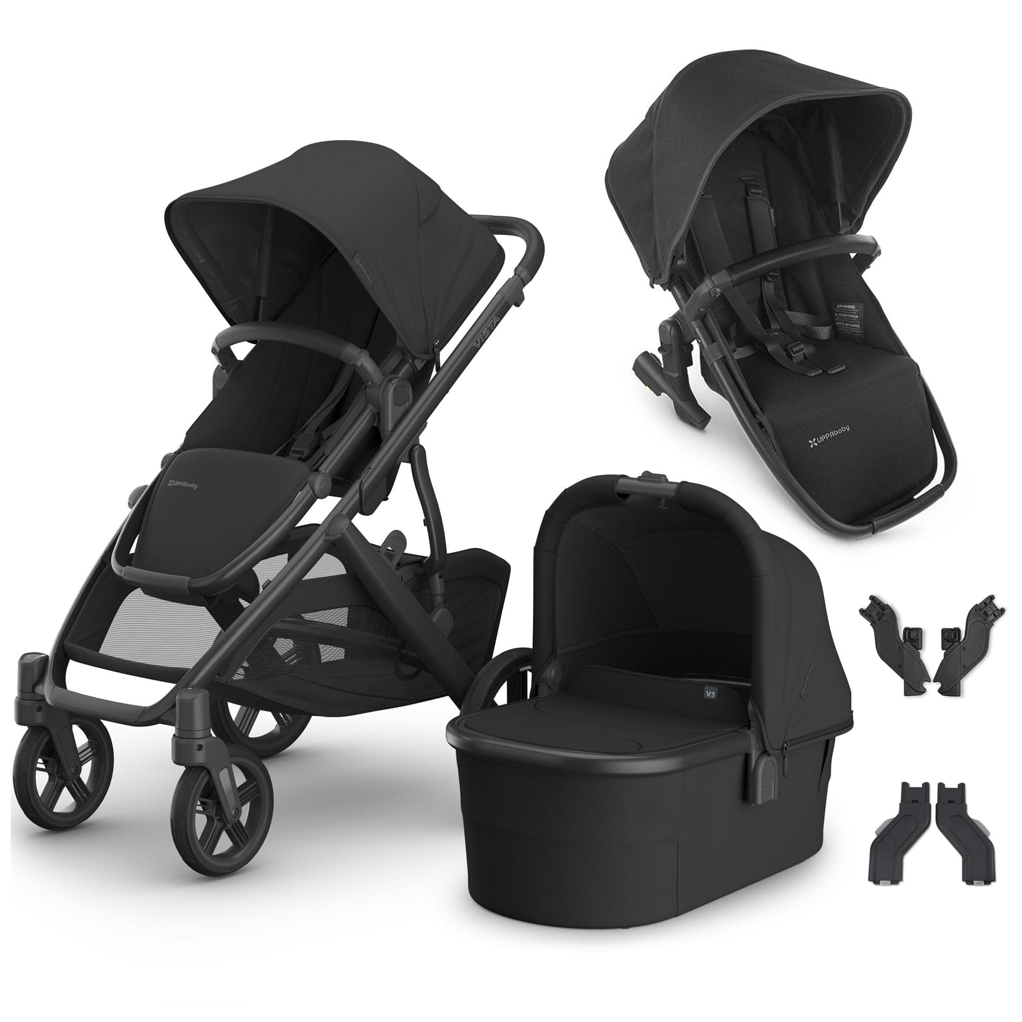 Uppababy Vista V3 Duo Pram in Jake Double & Twin Prams VIS-DUO-JAKE 0810142394031