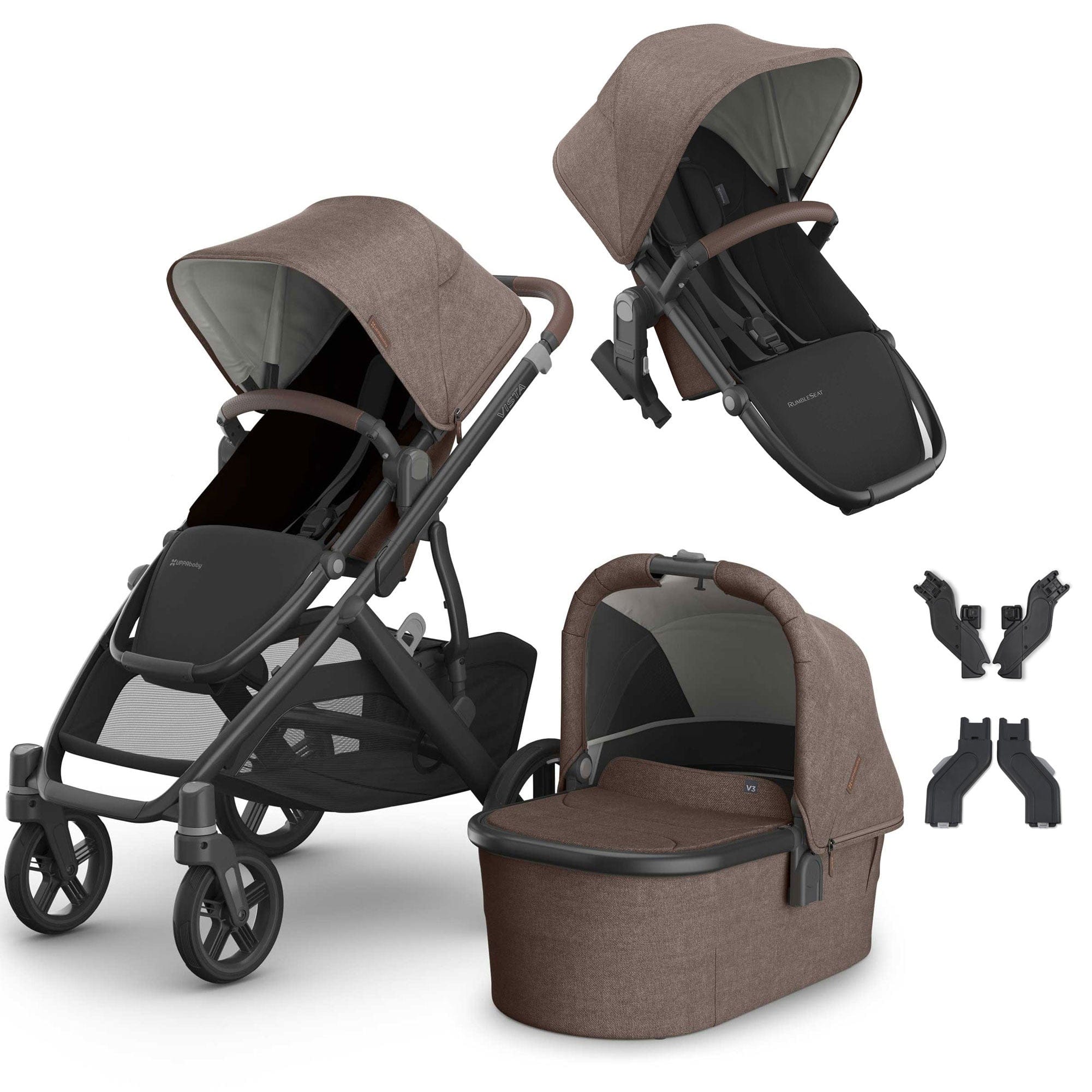 Uppababy Vista V3 Duo Pram in Owen Double & Twin Prams VIS-DUO-OWN 810177712305