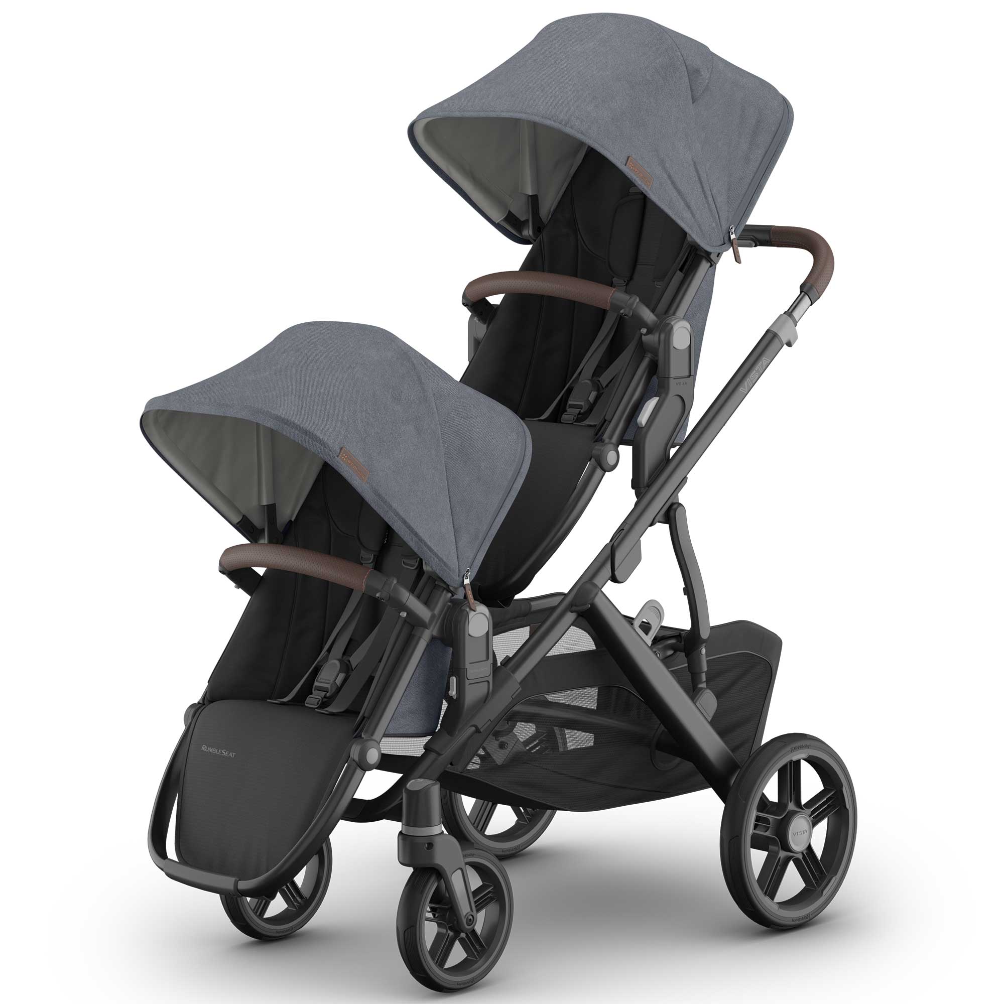 Uppababy Vista V3 Twin Pram in Julian Double & Twin Prams VIS-TWIN-JUL 810177712299