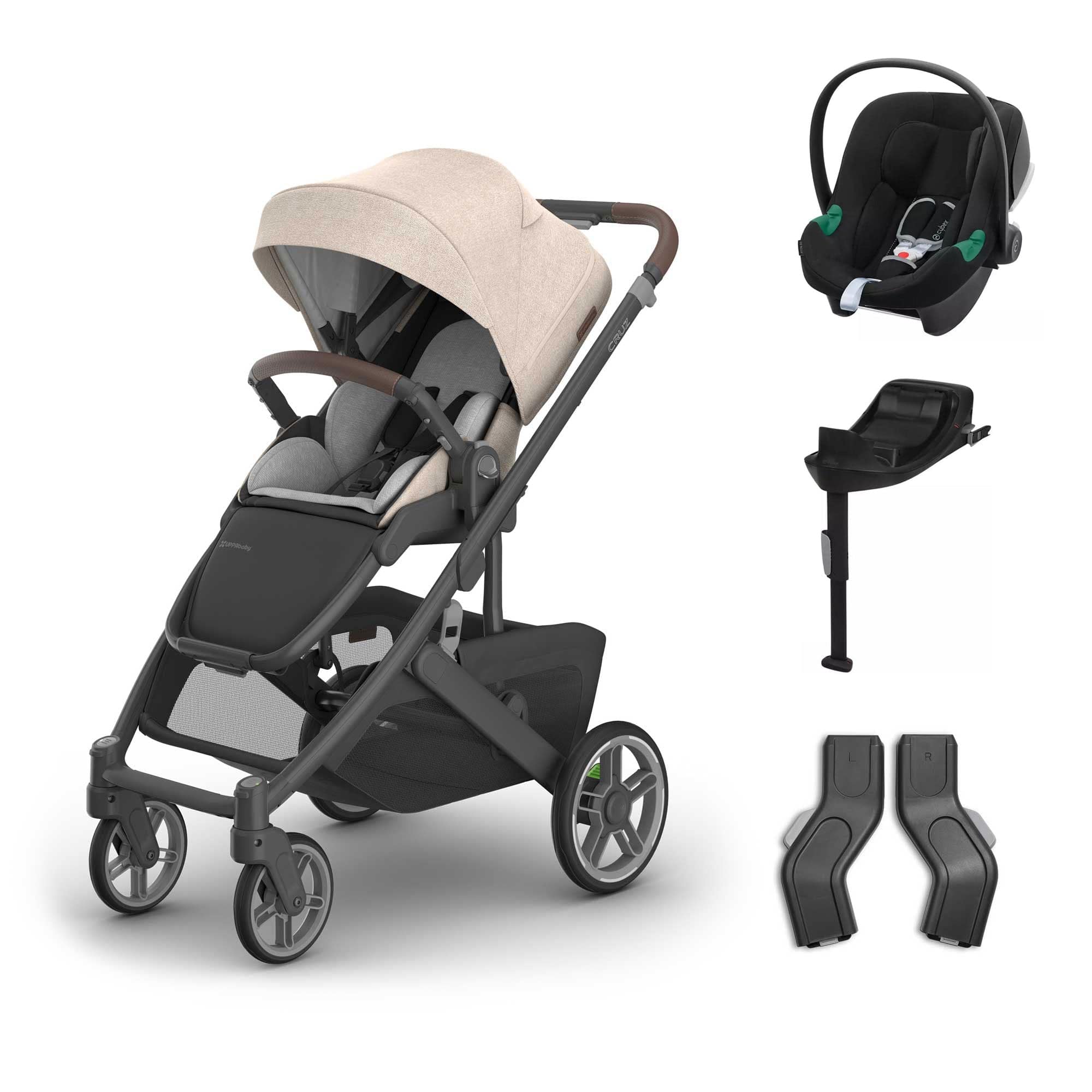 UPPAbaby Cruz V3 Cybex Travel System in Liam Travel Systems 20053-TVS-LIA-3 810177711261