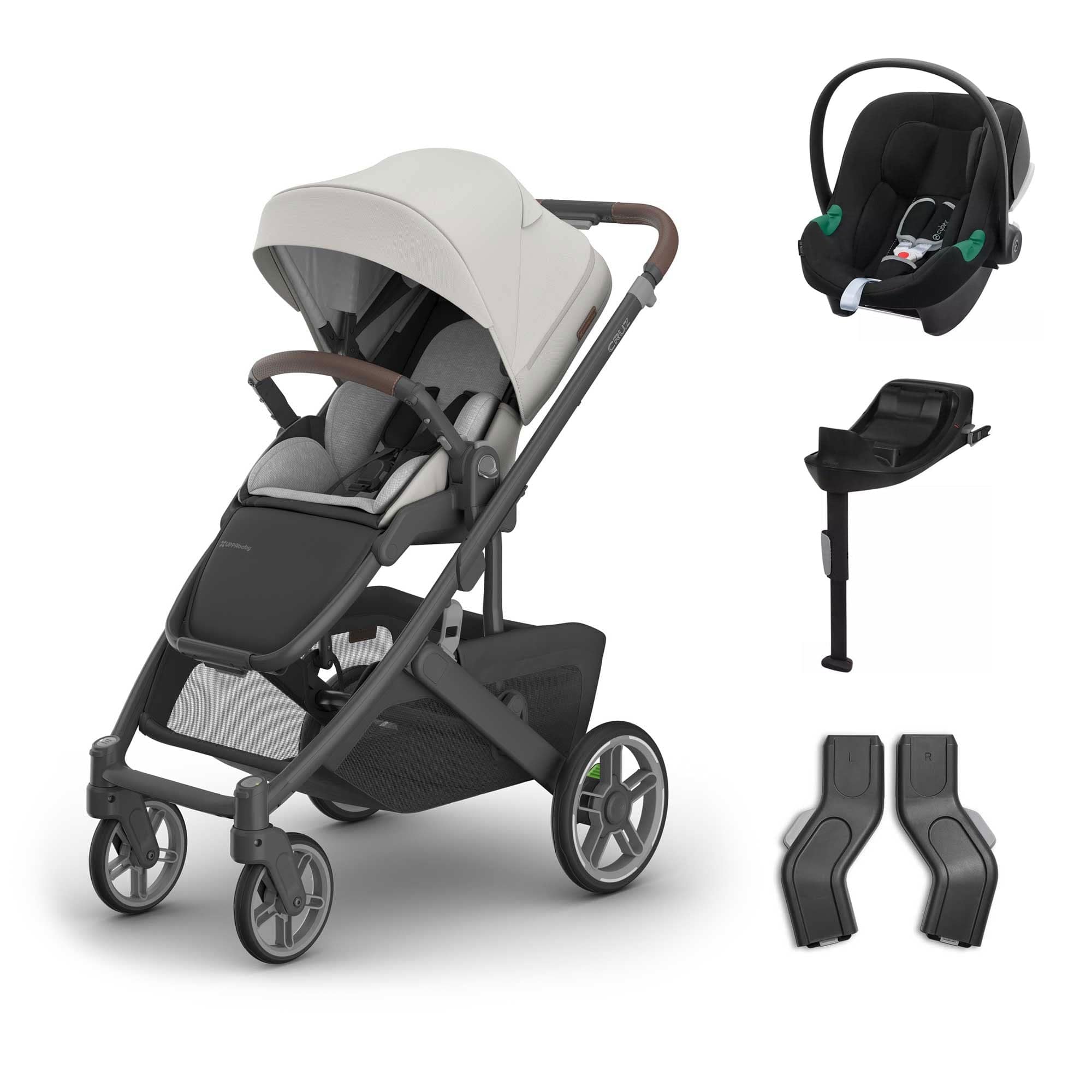 UPPAbaby Cruz V3 Cybex Travel System in Savannah Travel Systems 20054-TVS-SAV-3 810177711278
