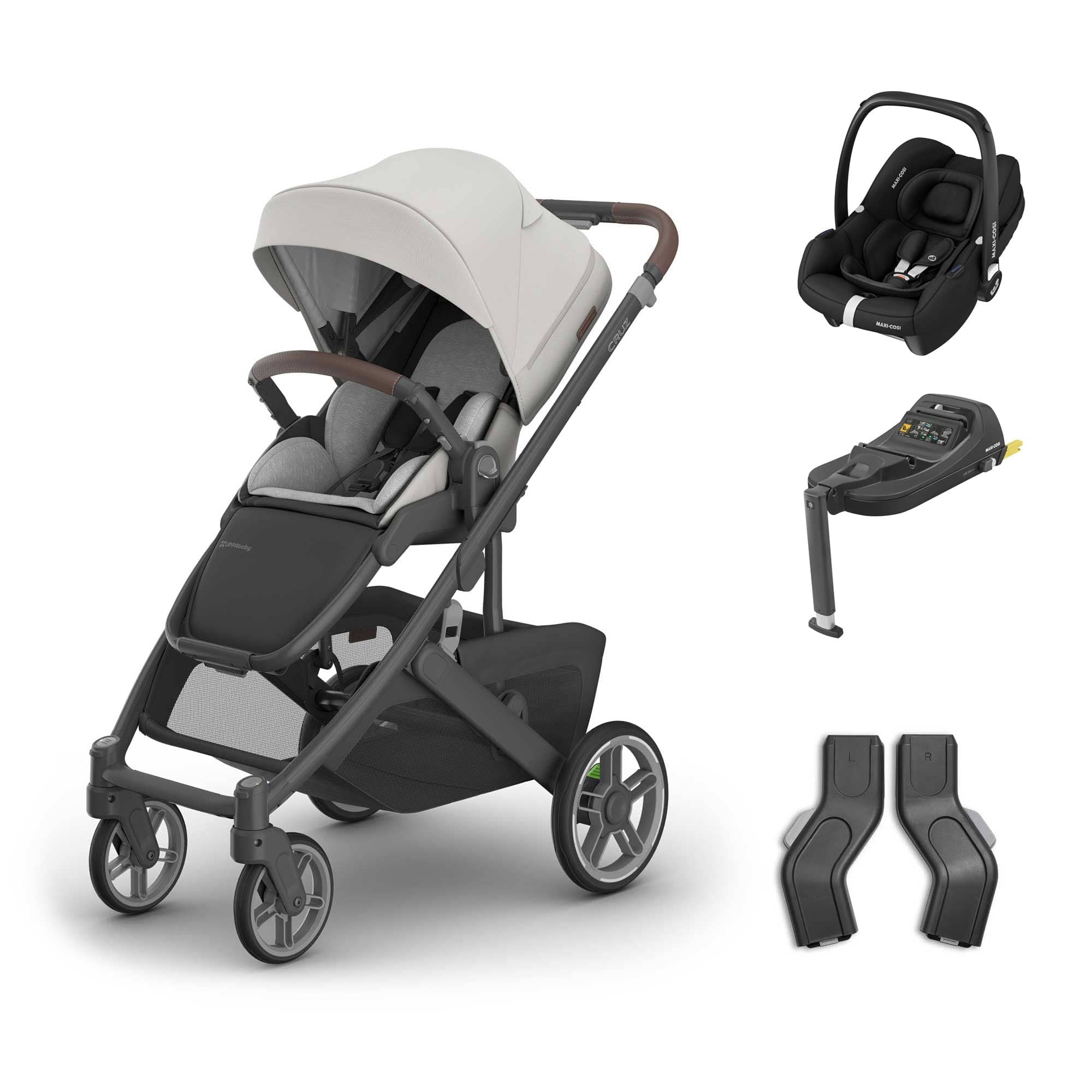 UPPAbaby Cruz V3 Maxi-Cosi Travel System in Savannah Travel Systems 20054-TVS-SAV 810177711278