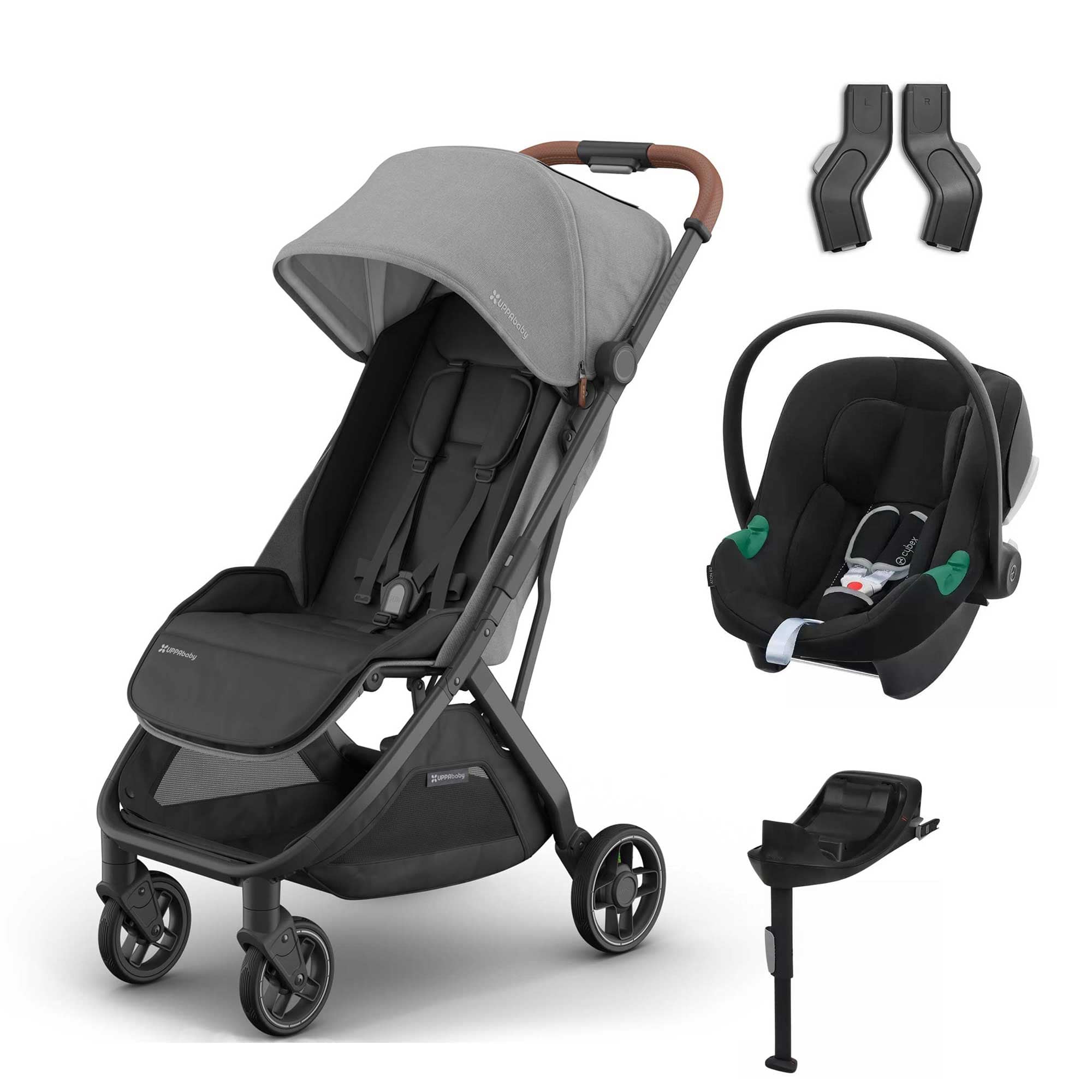 UPPAbaby Minu V3 Cybex Travel System in Greyson Travel Systems 19070-MIN-ATO-GRY 0810142399265