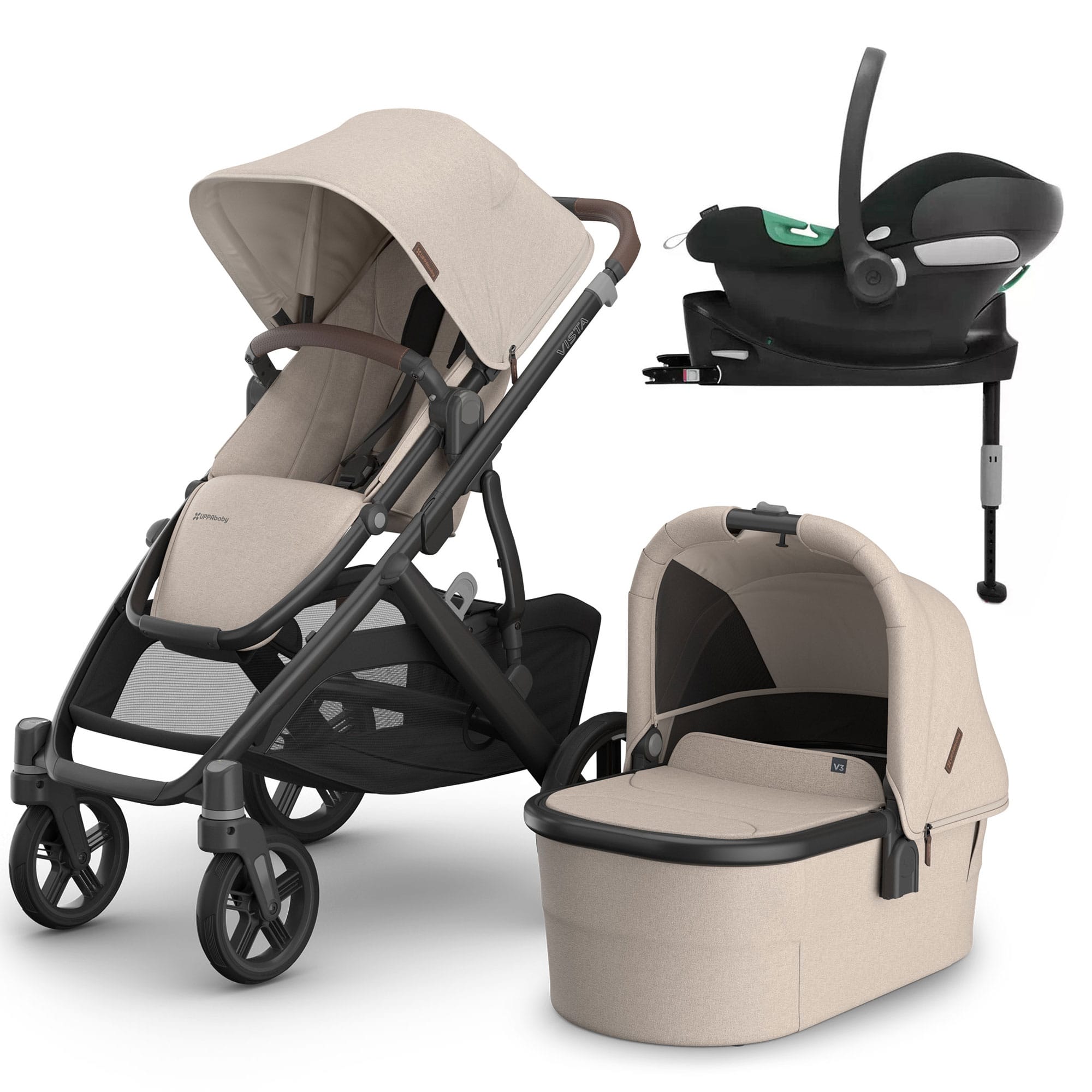 Uppababy Vista V3 Cybex Travel System in Ada Travel Systems 22919-ADA-3