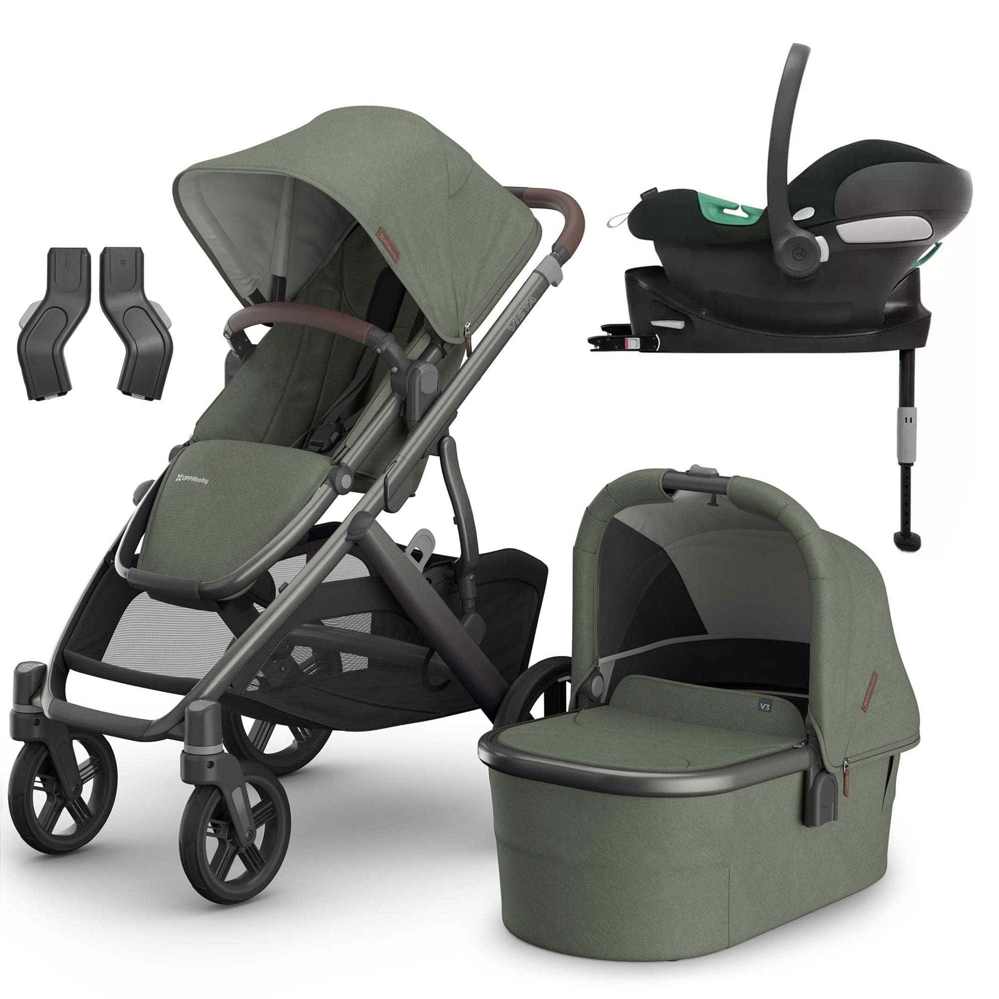 Uppababy Vista V3 Cybex Travel System in Evelyn Travel Systems 20031-EVE 810177712282