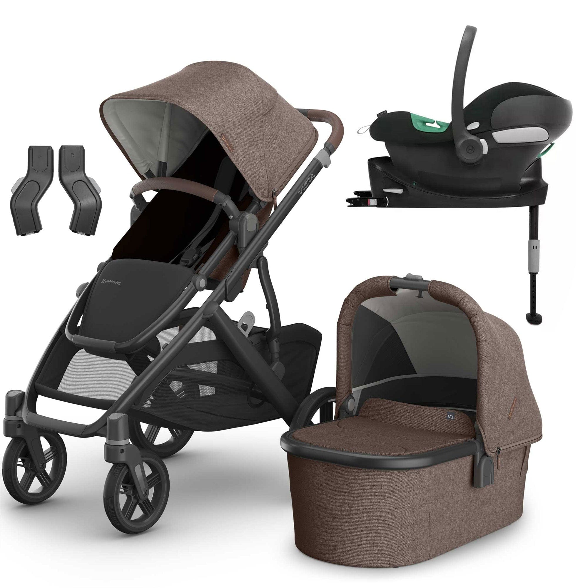 Uppababy Vista V3 Cybex Travel System in Owen Travel Systems 20033-OWN 810177712305