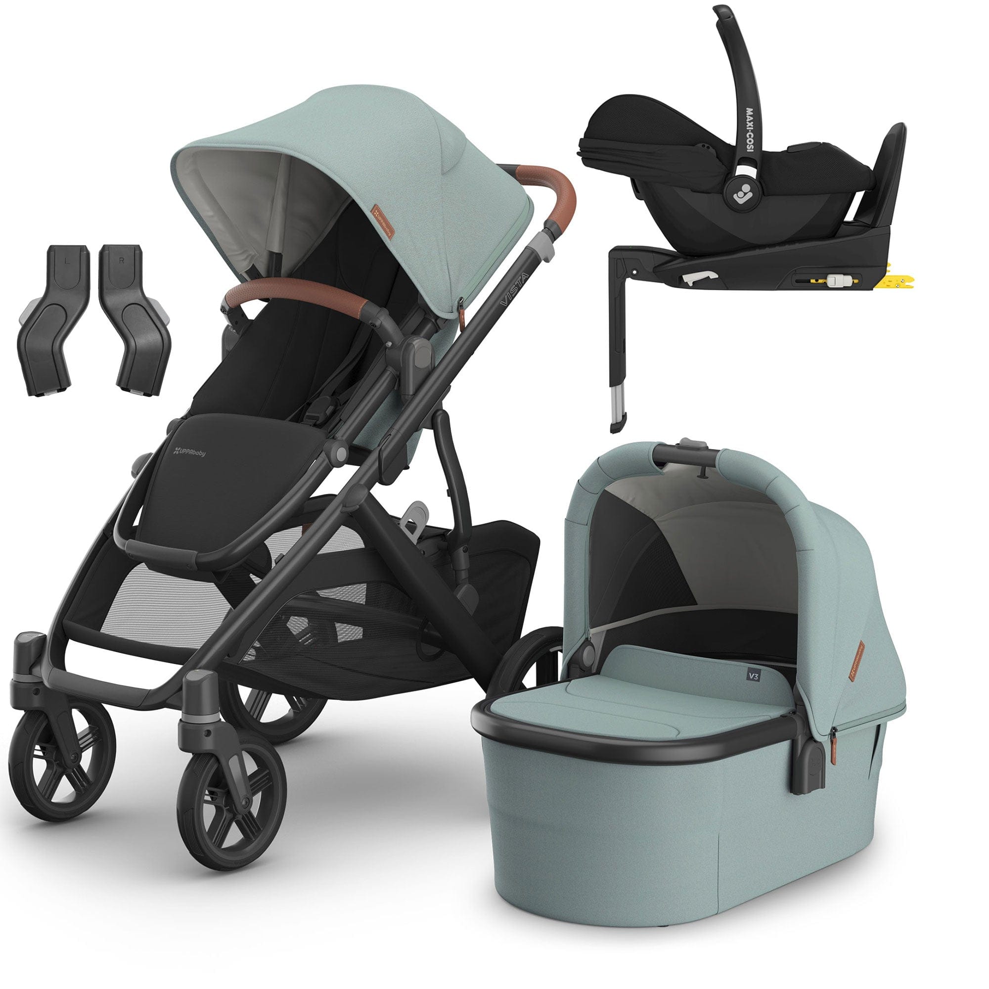 Uppababy Vista V3 Maxi-Cosi Travel System in Kenzi