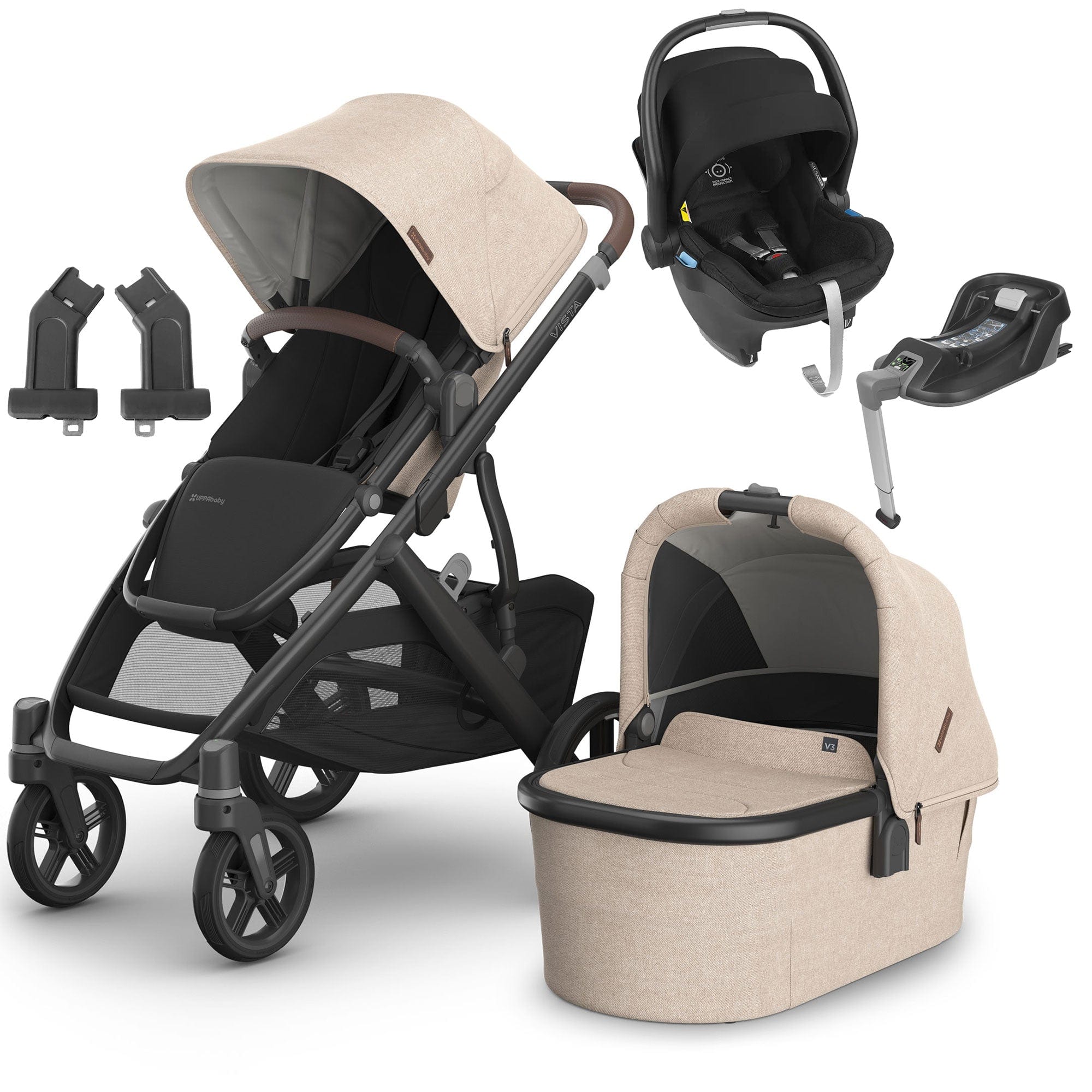 Uppababy Vista V3 Mesa Base Travel System in Liam