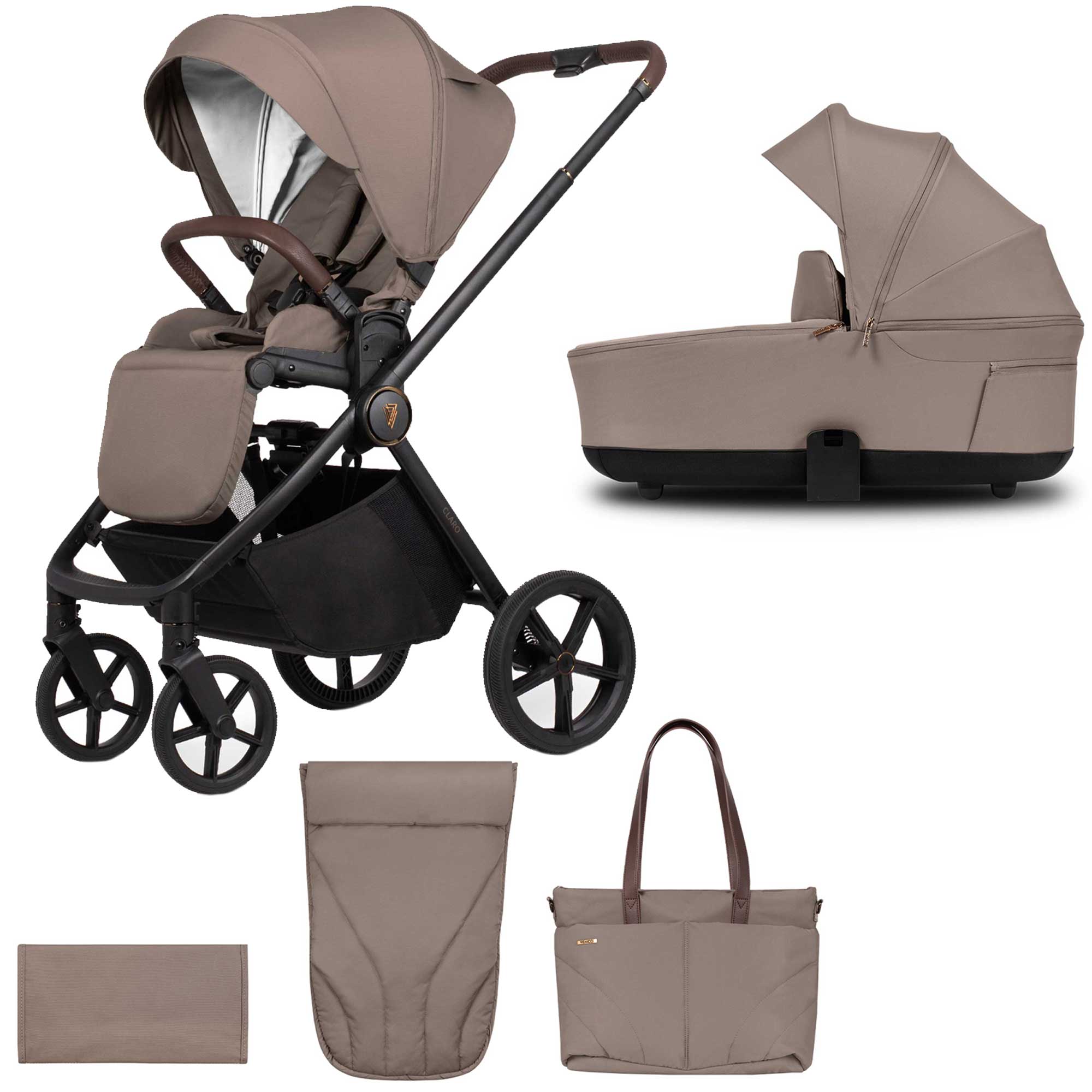 Venicci Claro 2 in 1 Pram in Almond Baby Prams