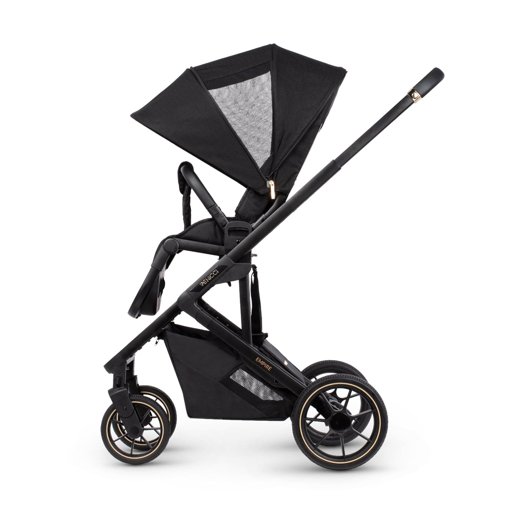 Venicci Empire Deluxe City Travel System in Ultra Black Pushchairs & Buggies