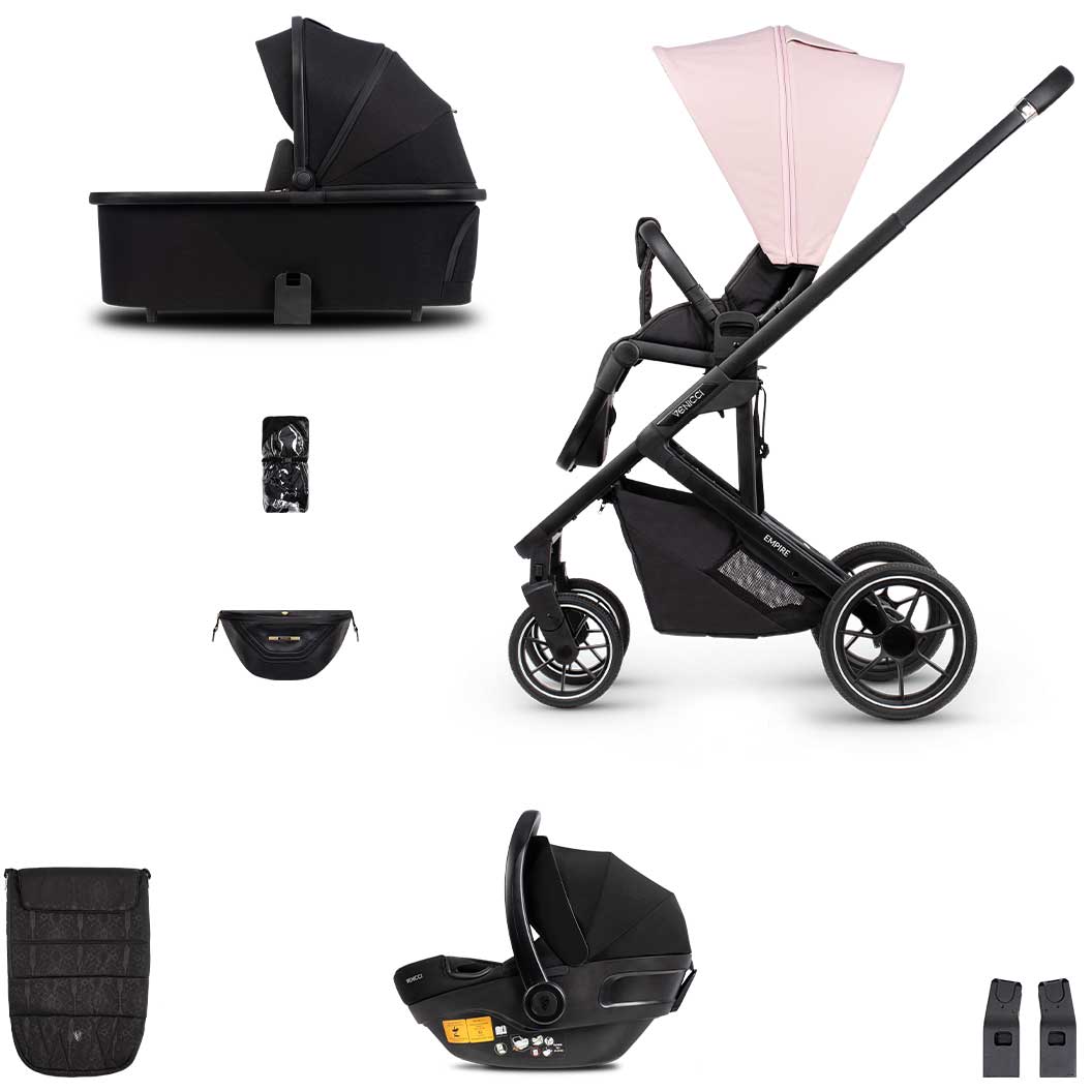 Venicci Empire 3 in 1 Travel System in Silk Pink Travel Systems