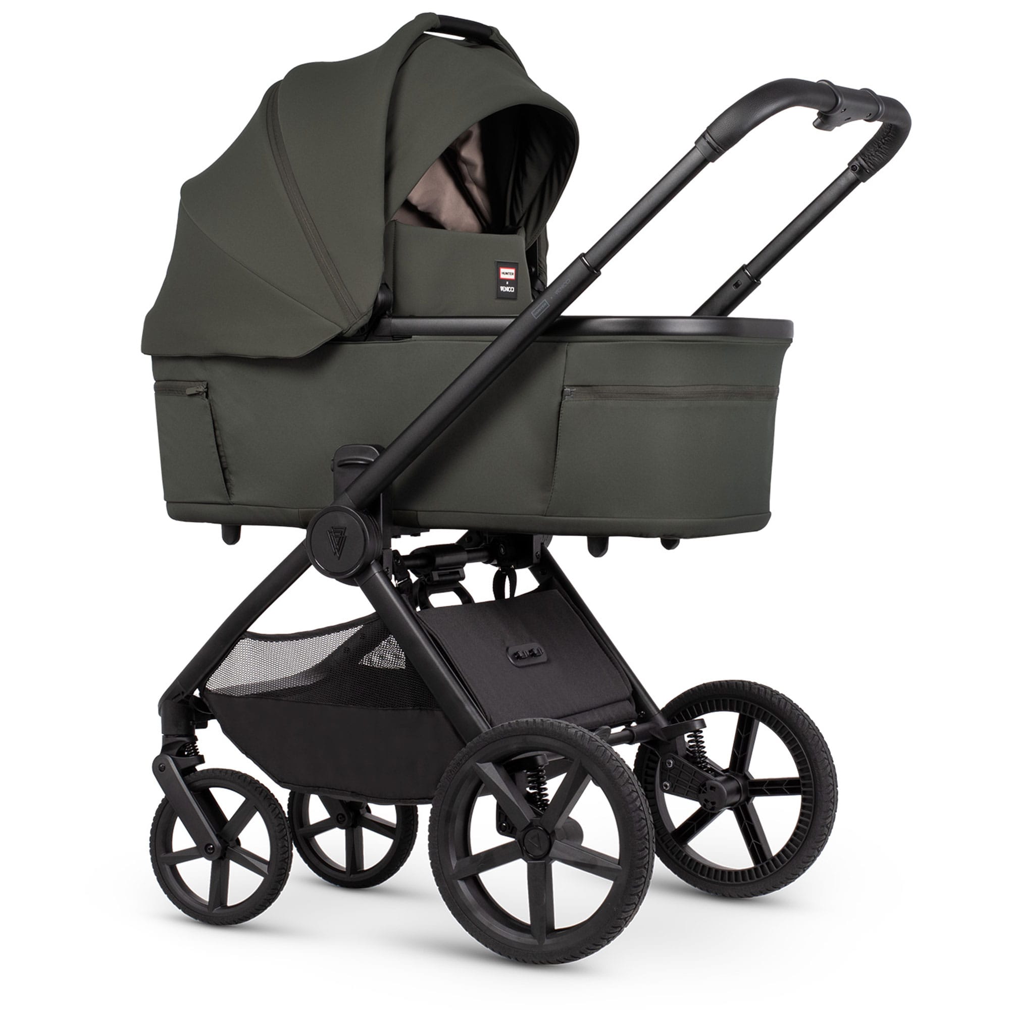 Venicci Tinum Upline 3 Hunter Comfort Cybex Travel System in Dark Olive Travel Systems