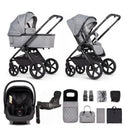 Venicci Tinum Upline 3in1 Bundle in Classic Grey with Base Travel Systems 2000210405
