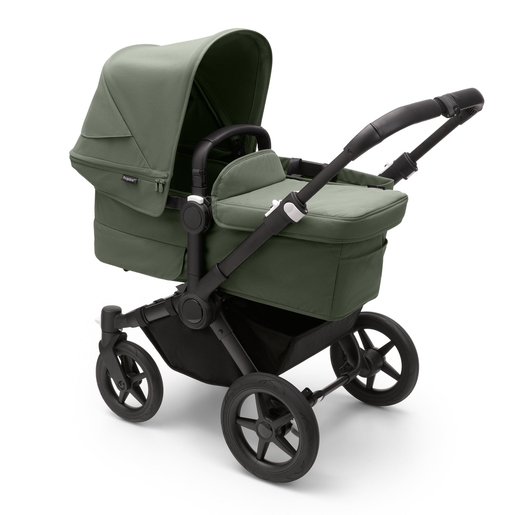 Bugaboo Donkey 5 Mono Complete in Black/Forest Green 3 Wheelers 100000008