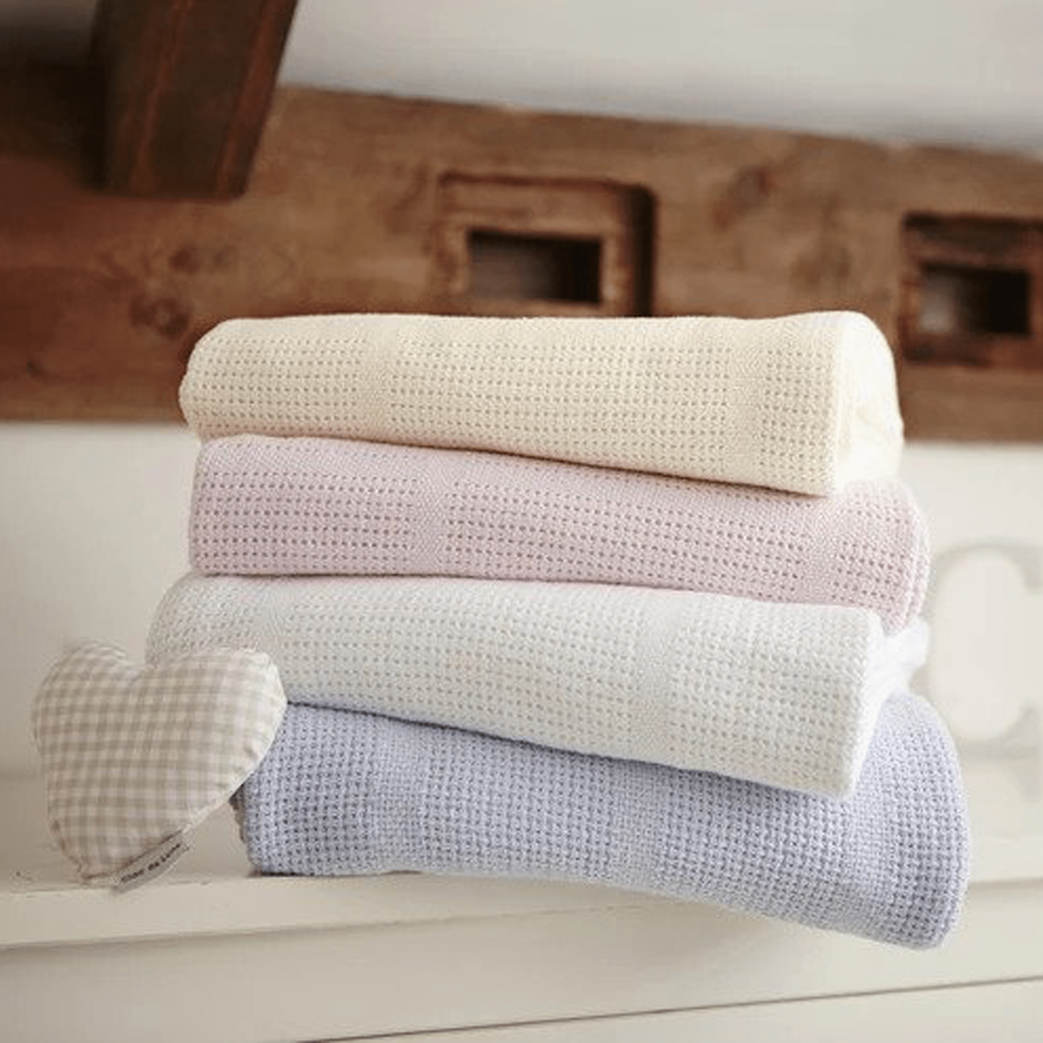 Clair De Lune Cellular Cot Blanket Blue Cot & Cot Bed Blankets CL4984BE 5033775201605