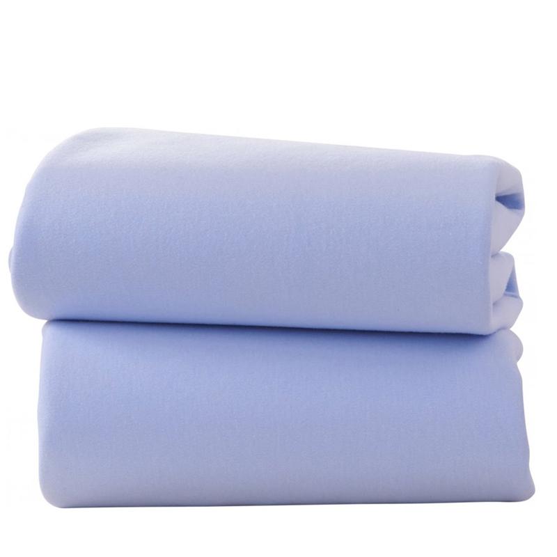 Clair de Lune Pram Fitted Sheet 2 Pack Blue
