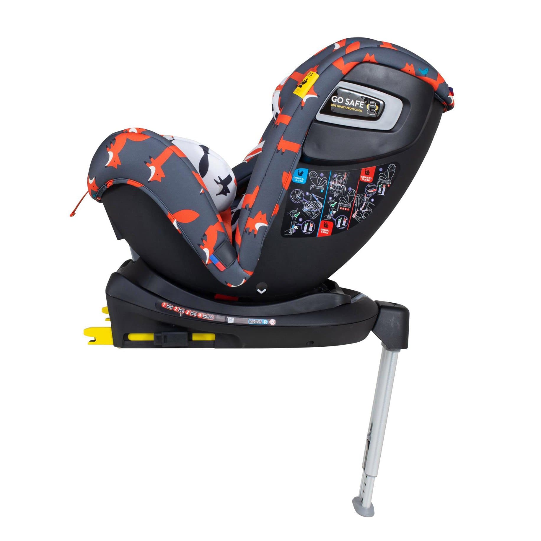 Cosatto All in All Rotate Charcoal Mister Fox Combination Car Seats CT4856 5021645062913