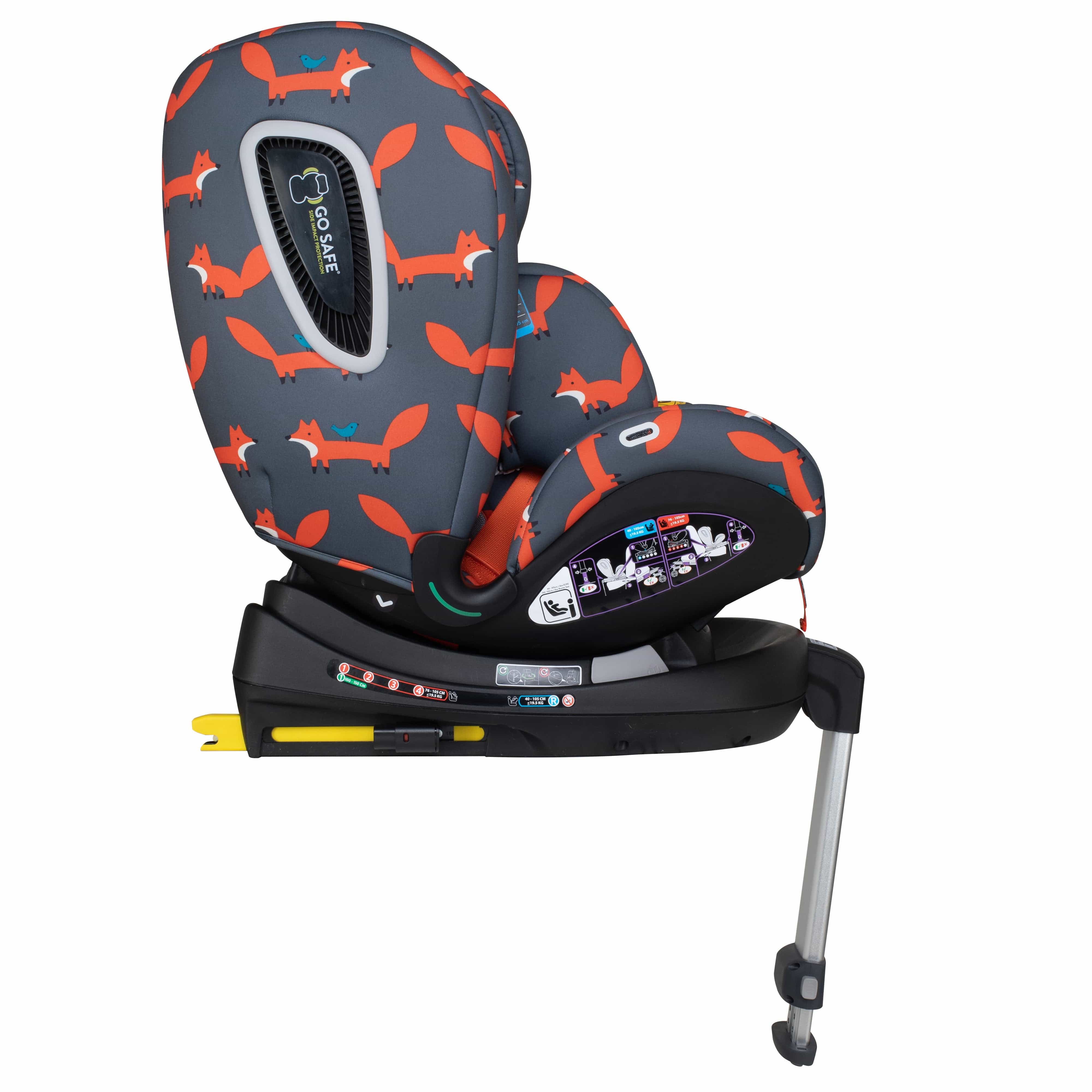 Cosatto All in All Rotate i-Size 0+/1/2/3 Car Seat Charcoal Mister Fox Combination Car Seats CT5242 5021645066775