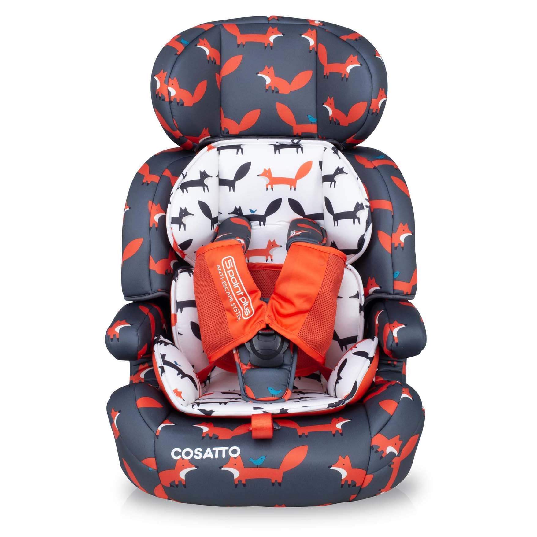 Cosatto Zoomi Car Seat Charcoal Mister Fox Combination Car Seats CT4552 5021645059876