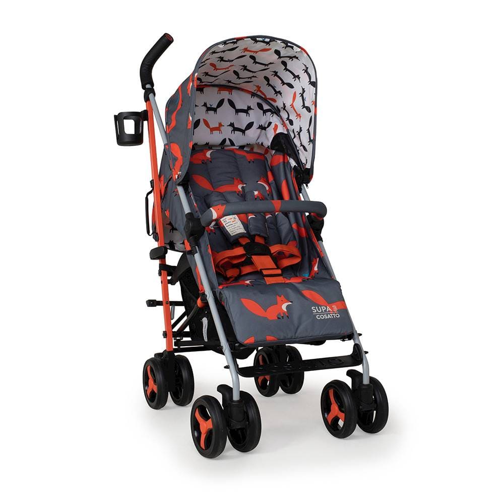 Cosatto Supa 3 Pushchair Charcoal Mister Fox Pushchairs & Buggies CT5409 5021645068441