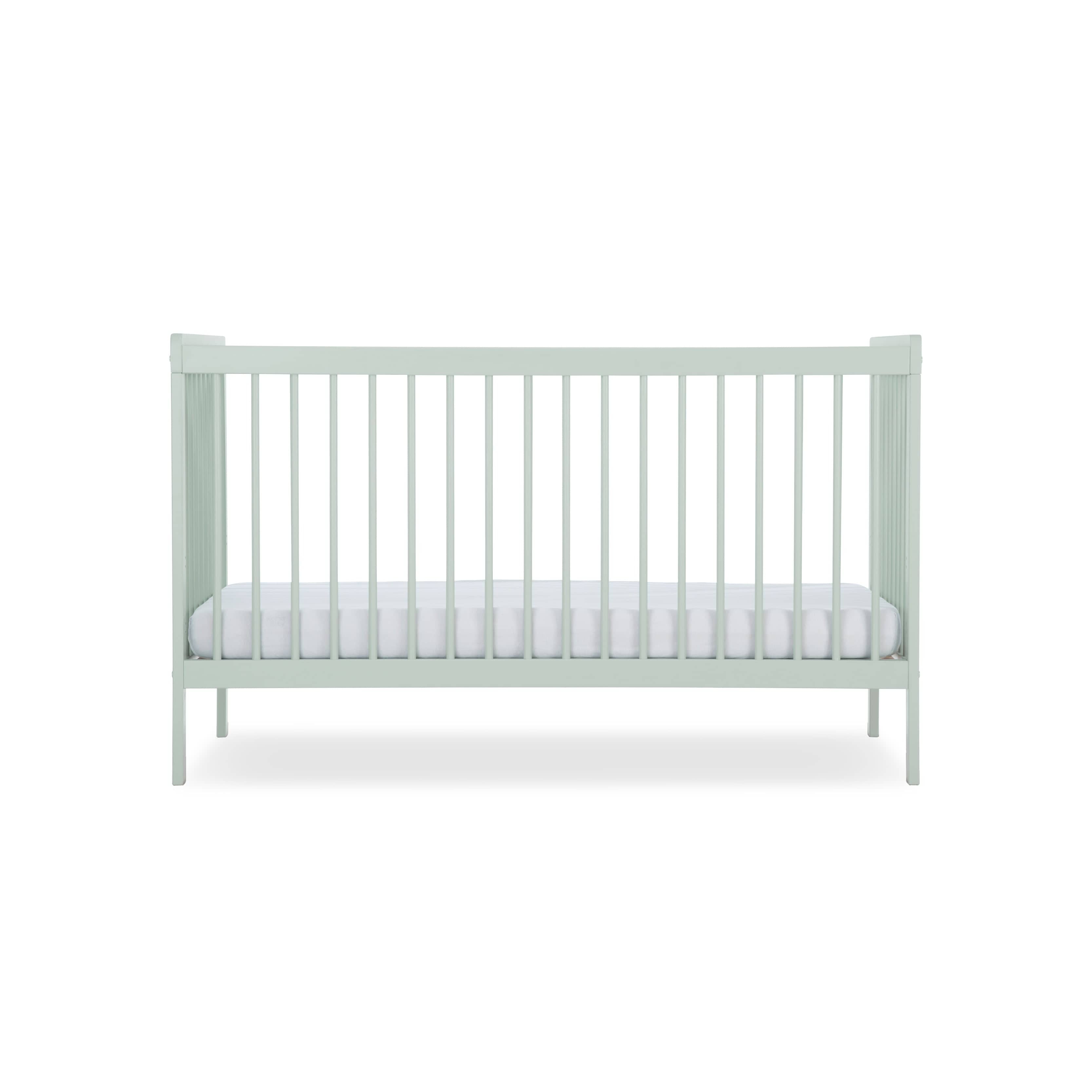 CuddleCo Nola Cot Bed in Sage Green Cot Beds