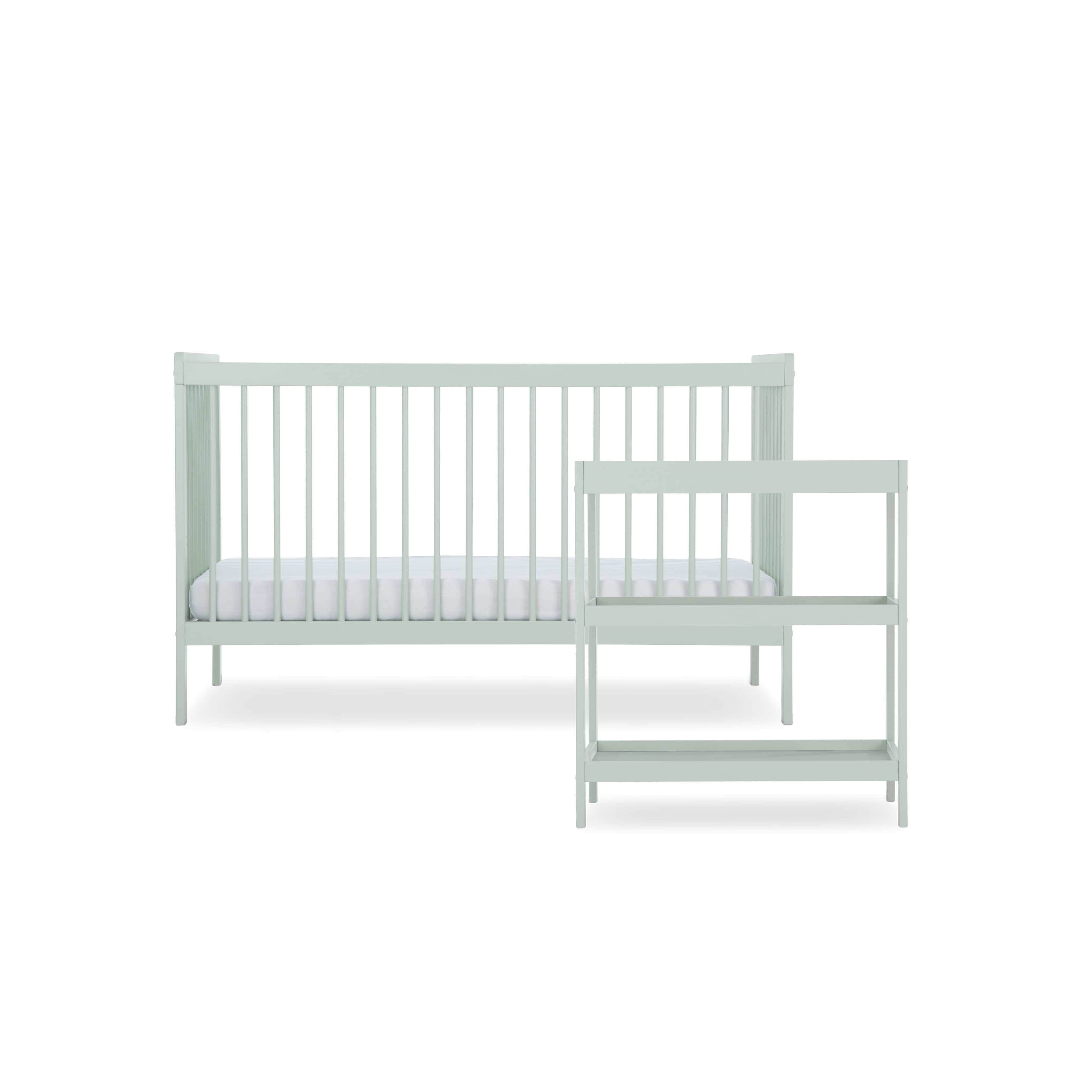 CuddleCo Nola 2 Piece Room Set in Sage Green Nursery Room Sets