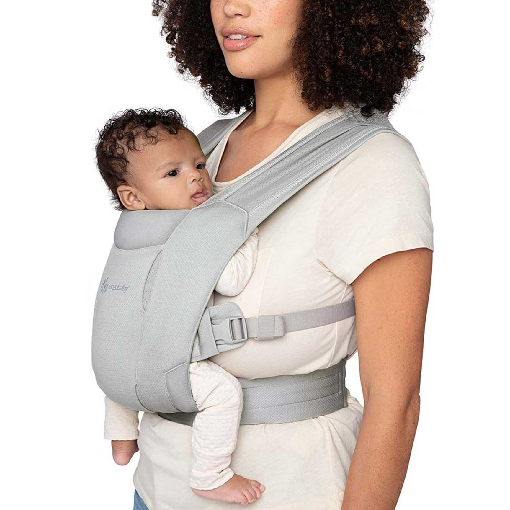 Ergobaby Embrace Soft Air Mesh in Soft Grey Baby Carriers BCEMASAMGRY 1220000205154