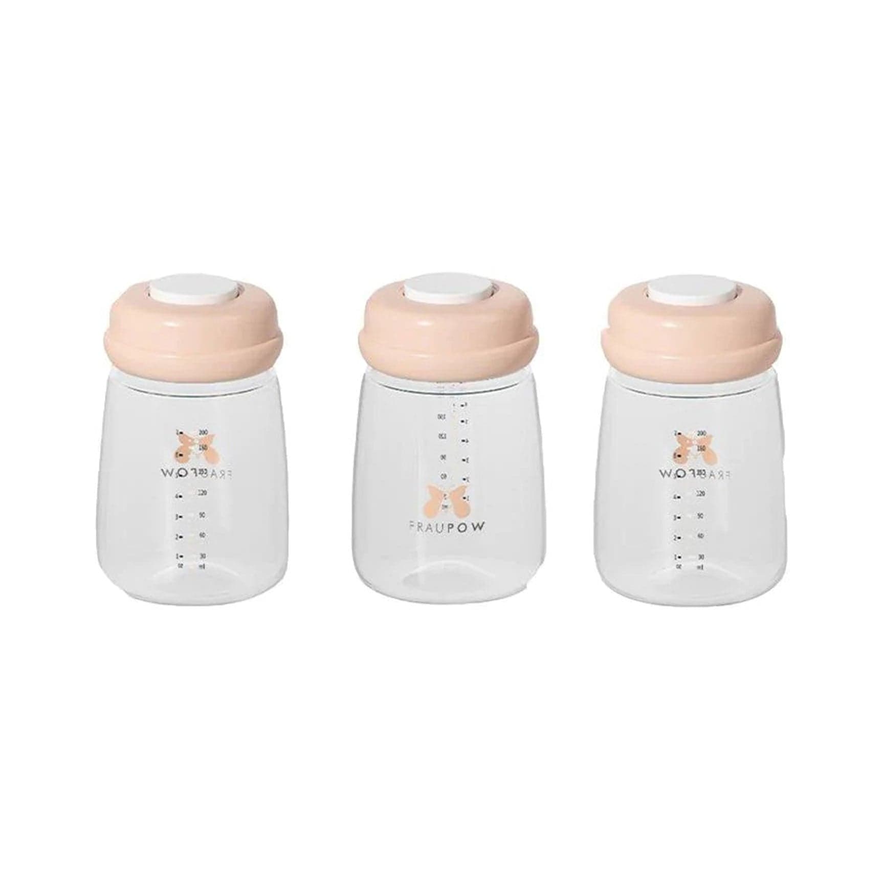 Fraupow Pack of 3 Milk Bottles Nursing & Weaning 0921-BOTTLE-3PCK 0633710895194