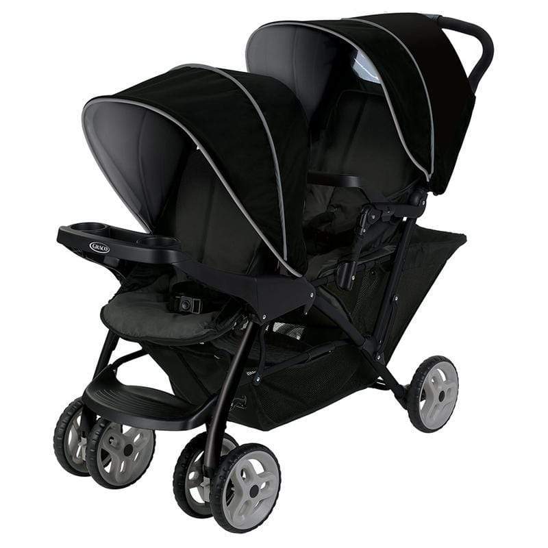 Graco Stadium Duo Tandem Stroller Black/Grey Double & Twin Prams 6L199BGRU 3660730042335