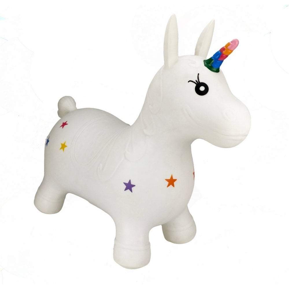 Happy Hopperz White Unicorn Rocking Animals HHZ014