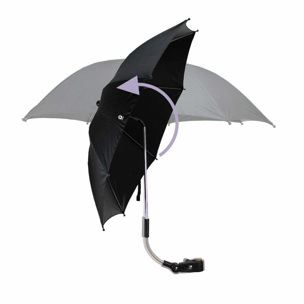 Hippychick Dooky Stroller Parasol Black Parasols & Sun Canopies DOOKY128252