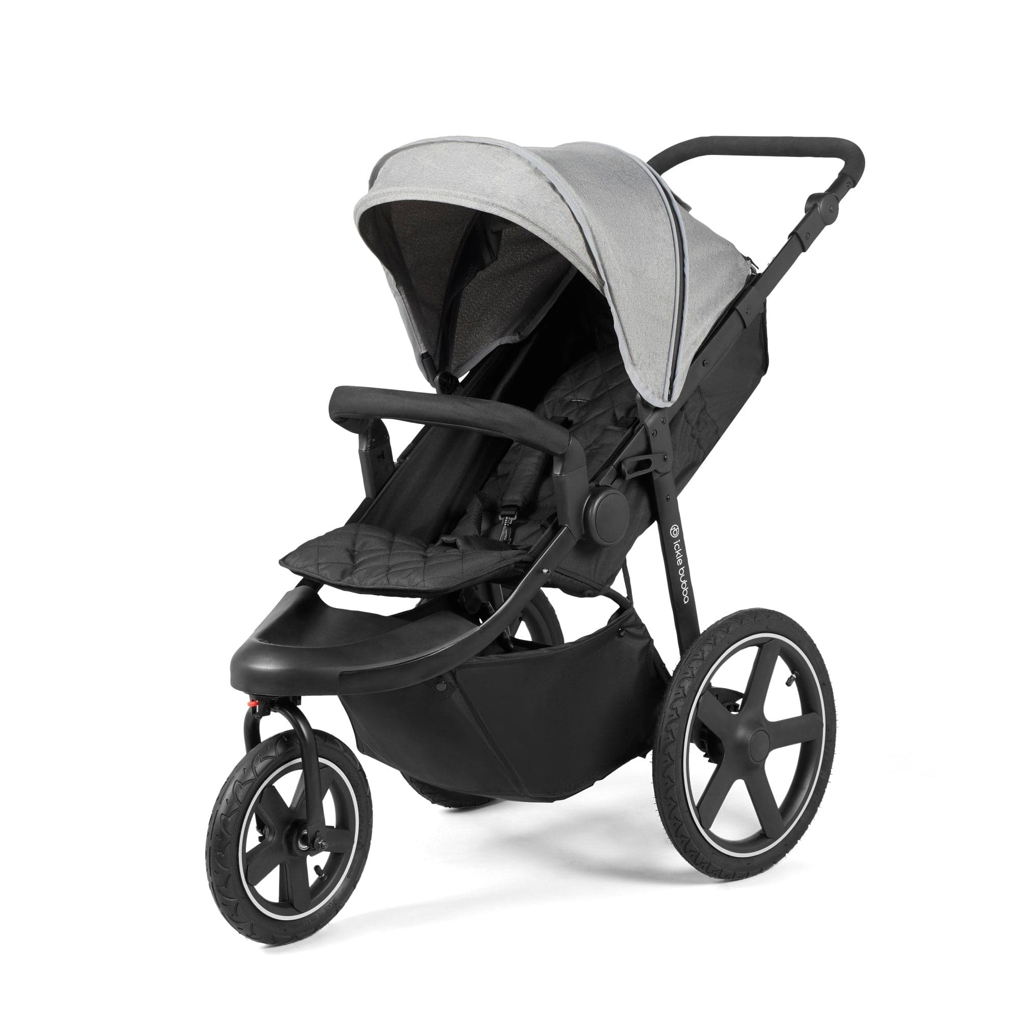 Ickle Bubba Venus Max Jogger Stroller I-Size Travel System in Black/Space Grey with Isofix Base 3 Wheelers 13-004-500-014 5060777950422