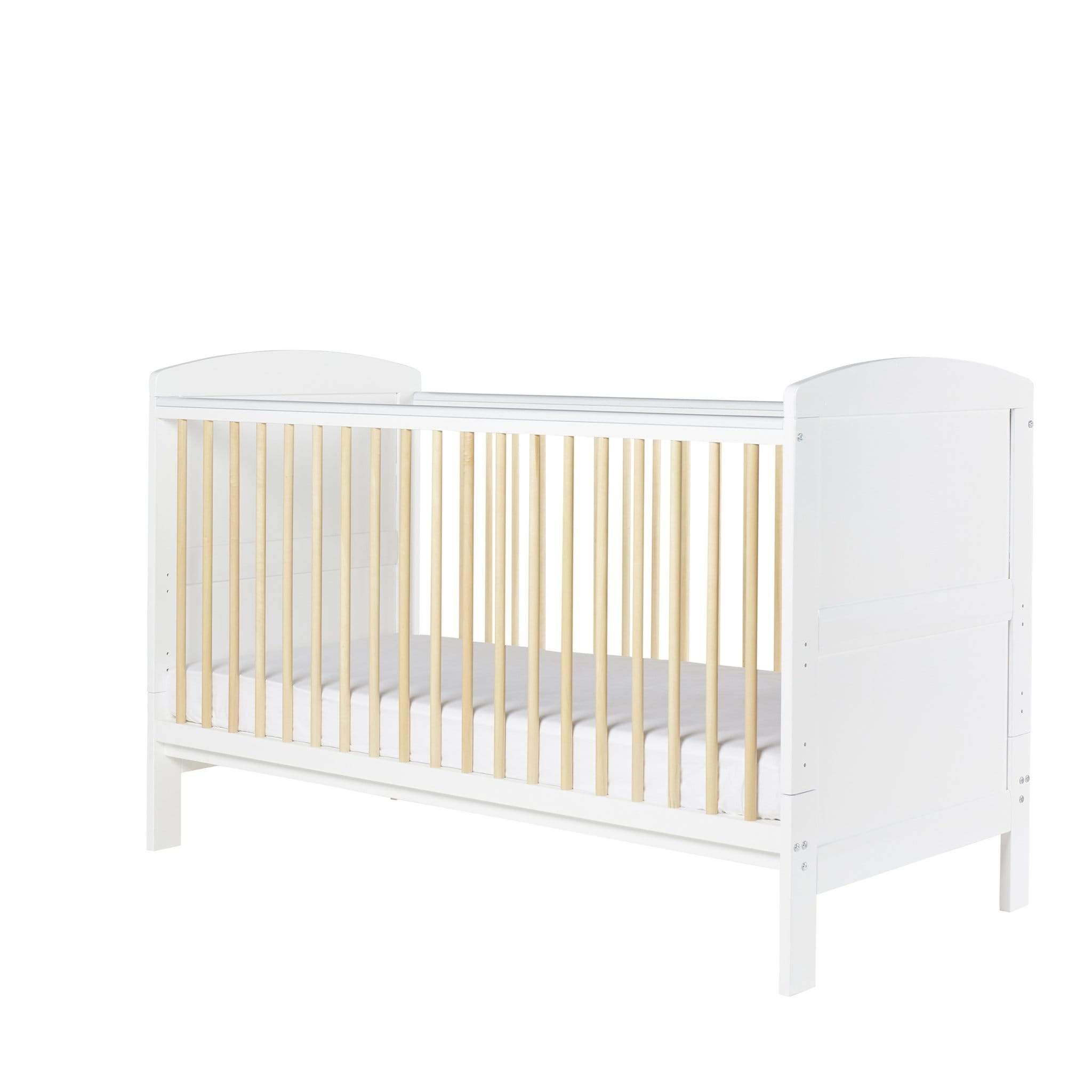 Ickle Bubba Coleby Classic Cot Bed Scandi White Cot Beds