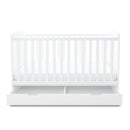 Ickle Bubba Coleby Classic Cot Bed with Under Drawer White Cot Beds