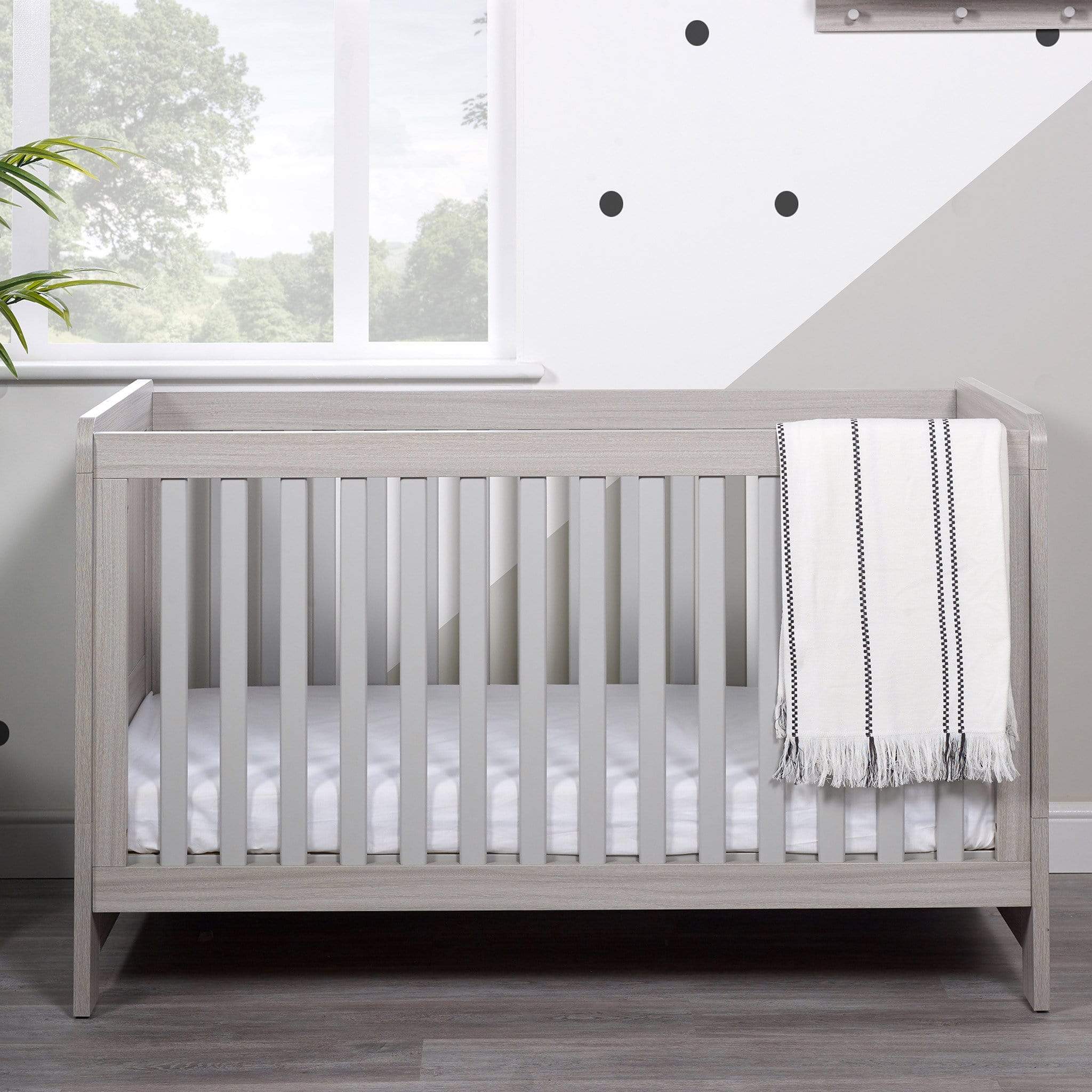 Ickle Bubba Pembrey Cot Bed Ash Grey Cot Beds