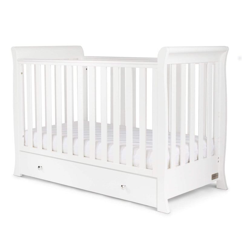 Ickle Bubba Snowdon 4 in 1 Mini Cot Bed - White Cot Beds