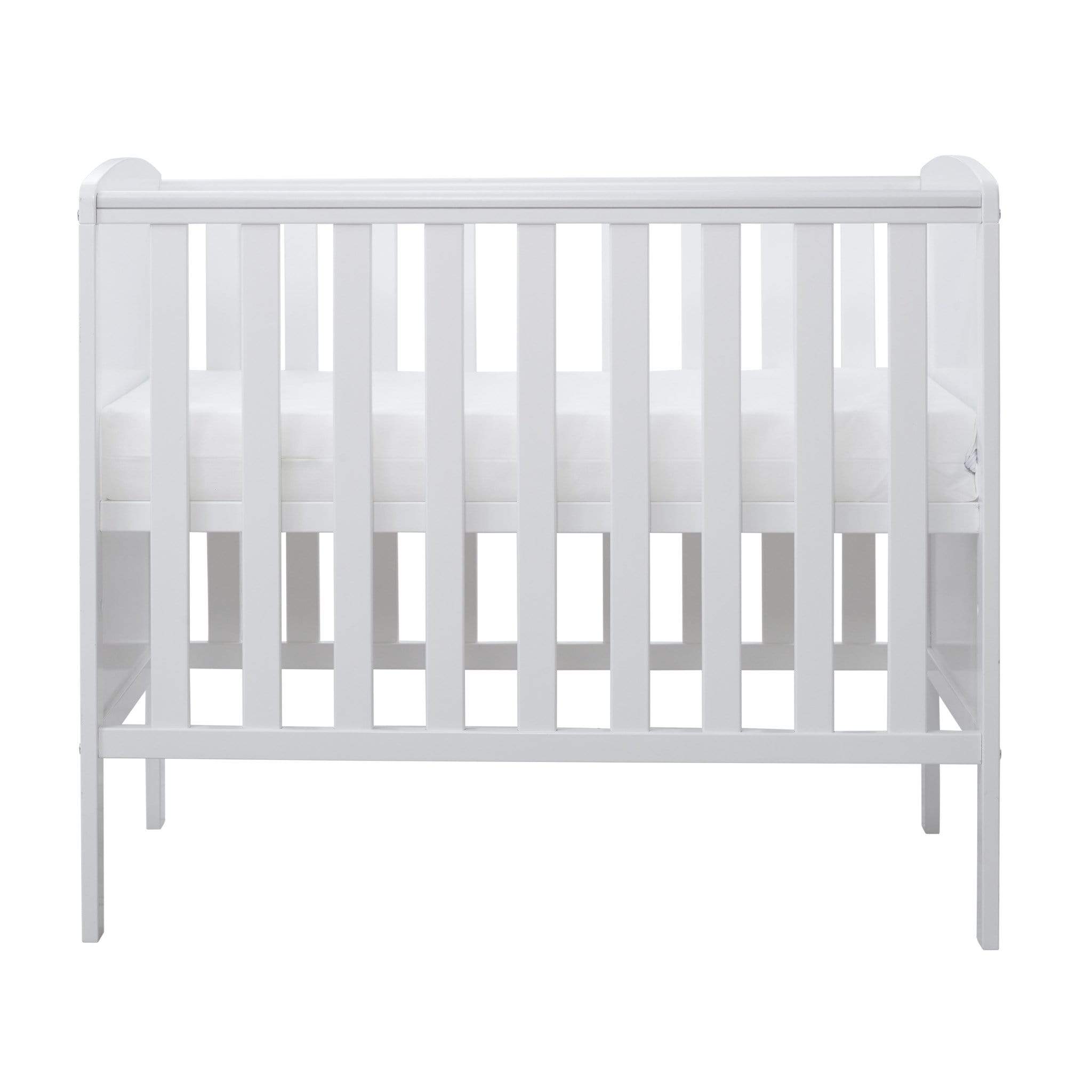 Ickle Bubba Coleby Space Saver Cot & Fibre Mattress White Cots 41-001-C2B-801 5060738075546