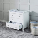 Ickle Bubba Snowdon 4 in 1 Mini 2 Piece Furniture Set - White Nursery Room Sets