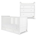 Ickle Bubba Snowdon Classic 2 Piece Furniture Set - White Nursery Room Sets