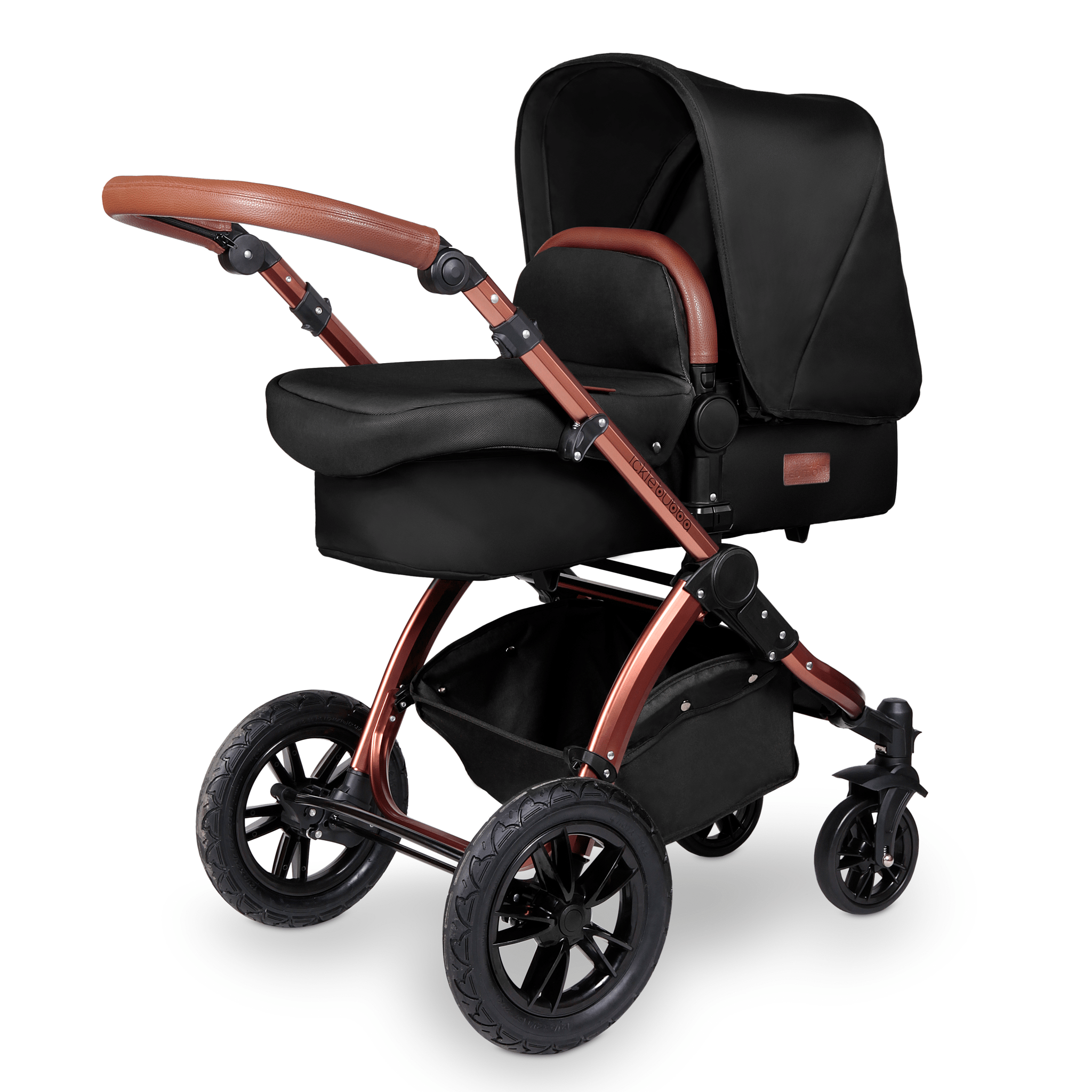 Ickle Bubba Stomp V4 Galaxy Travel System with ISOFIX Base Bronze/Midnight Pushchairs & Buggies 10-004-200-021 0700355998907