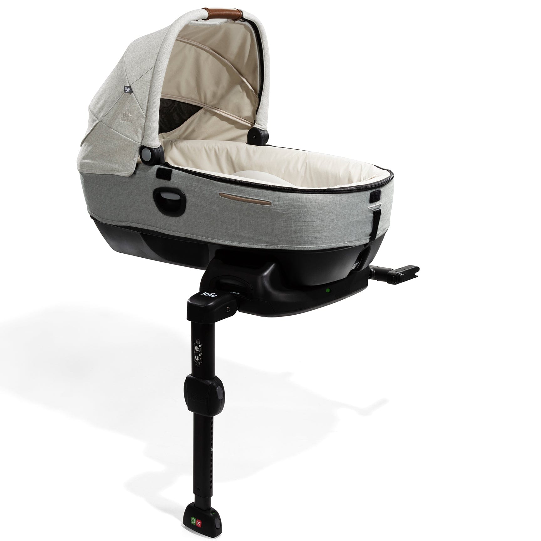 Joie Calmi Car Cot Bed & I-Base Encore in Oyster 0-76 cm (Infant carriers) 12219-OYS 5056080612423