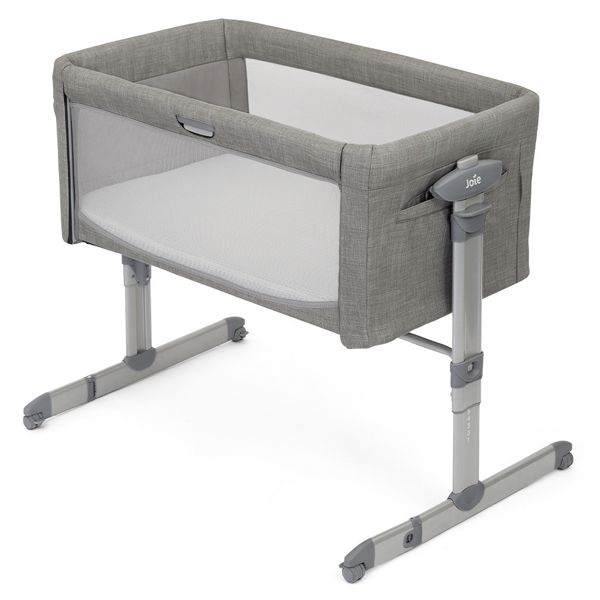 Joie Roomie Glide Co-Sleeper Foggy Grey Cribs P1814AAFGY000