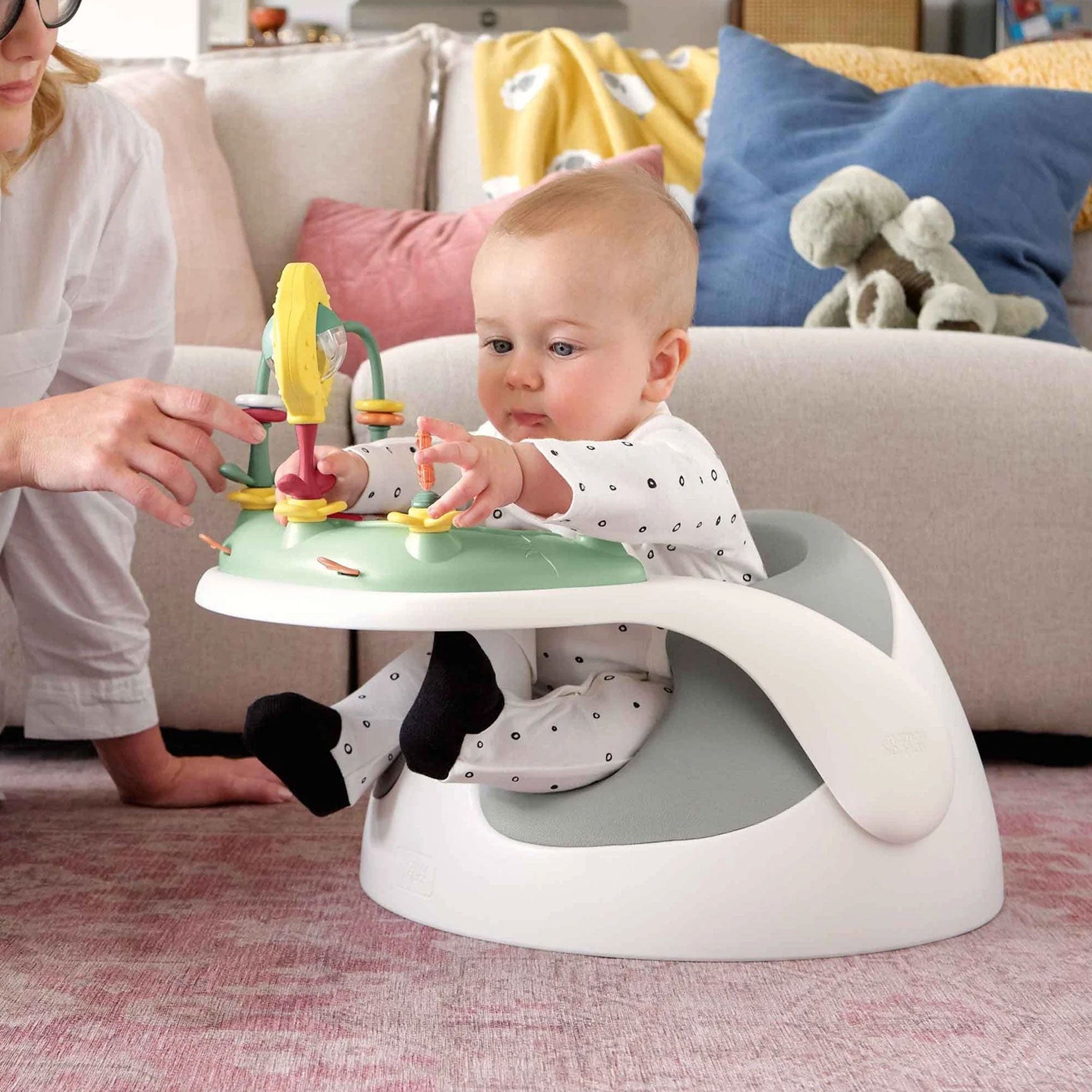 Mamas & Papas Baby Snug Activity with Tray in Pebble 4126L7500