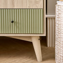 Mamas & Papas Coxley 3 Piece Cotbed Range in Natural/Olive Nursery Room Sets